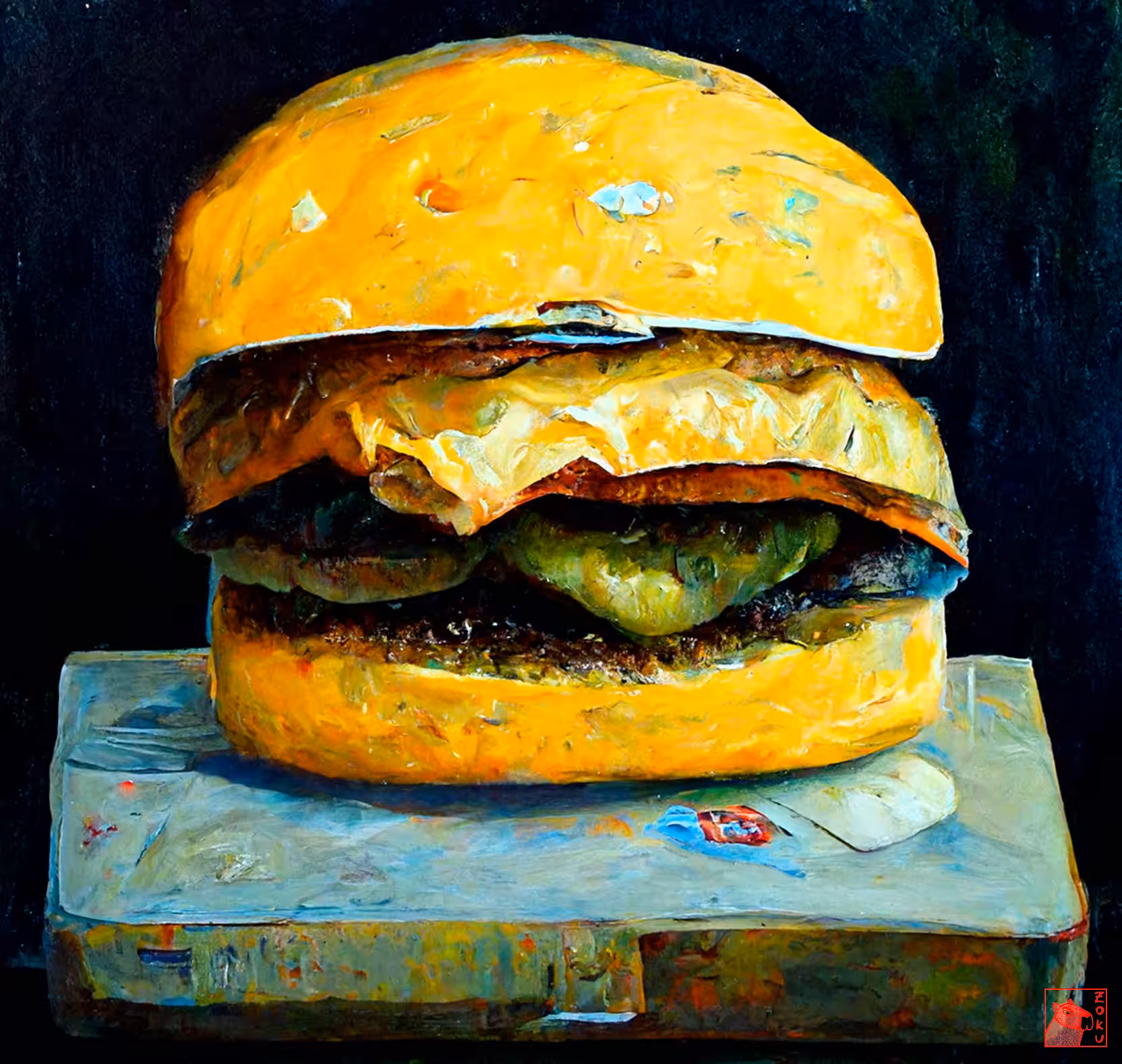 Cryptofood: Veggie burger