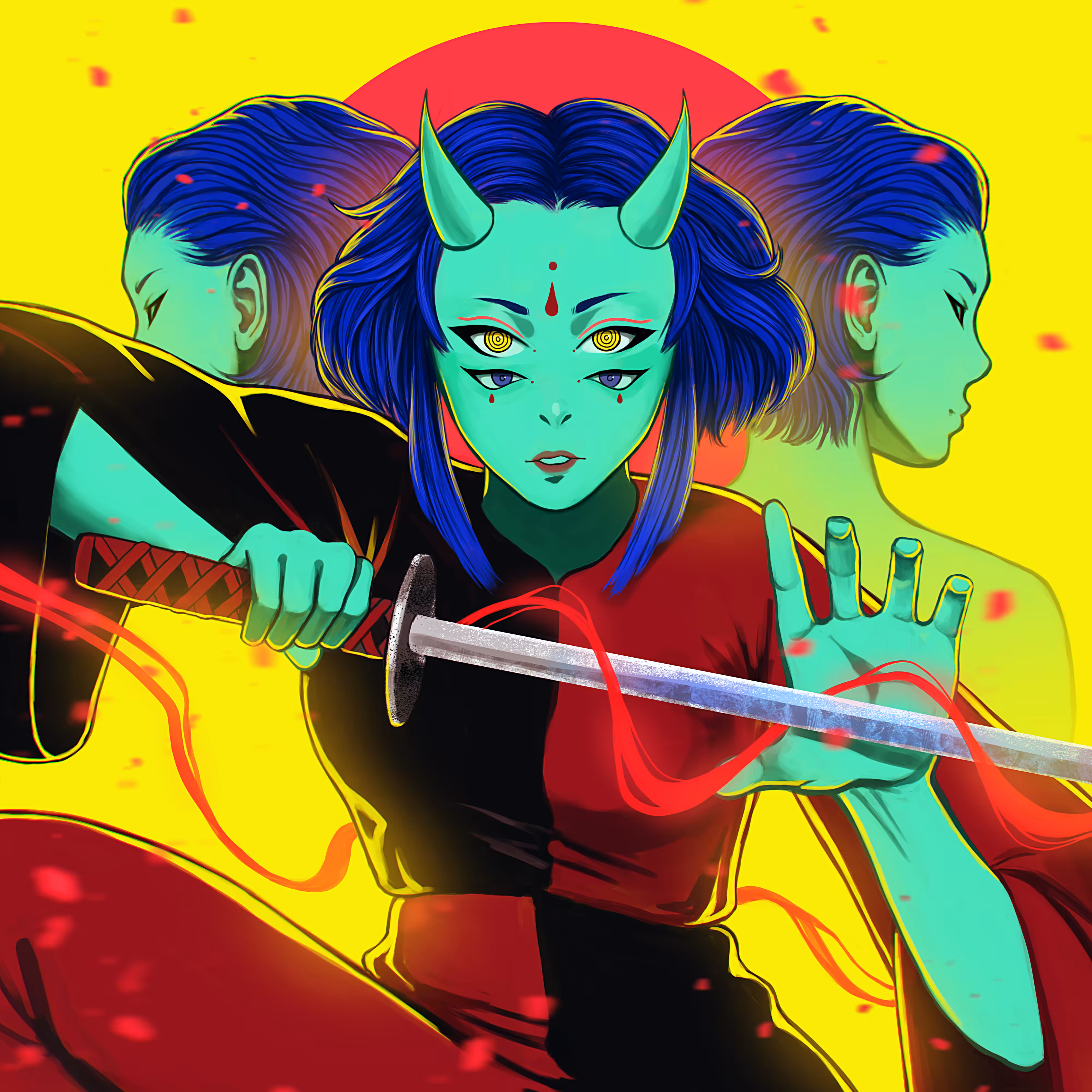 full-fledged drawings: Sword of illusions