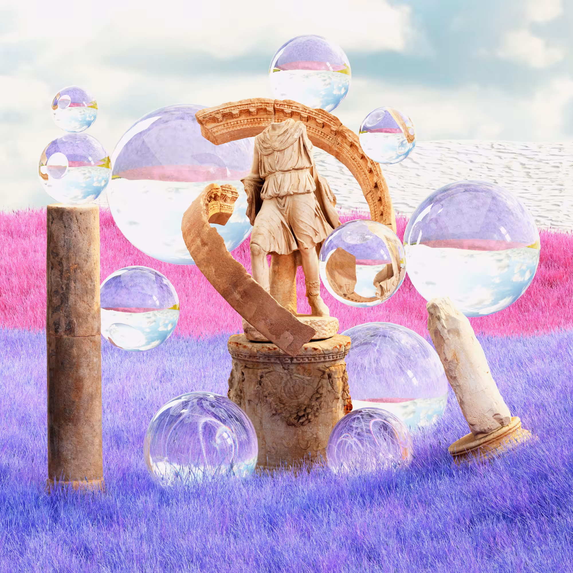 COLORFUL LOST LAND: GLASS SPHERES