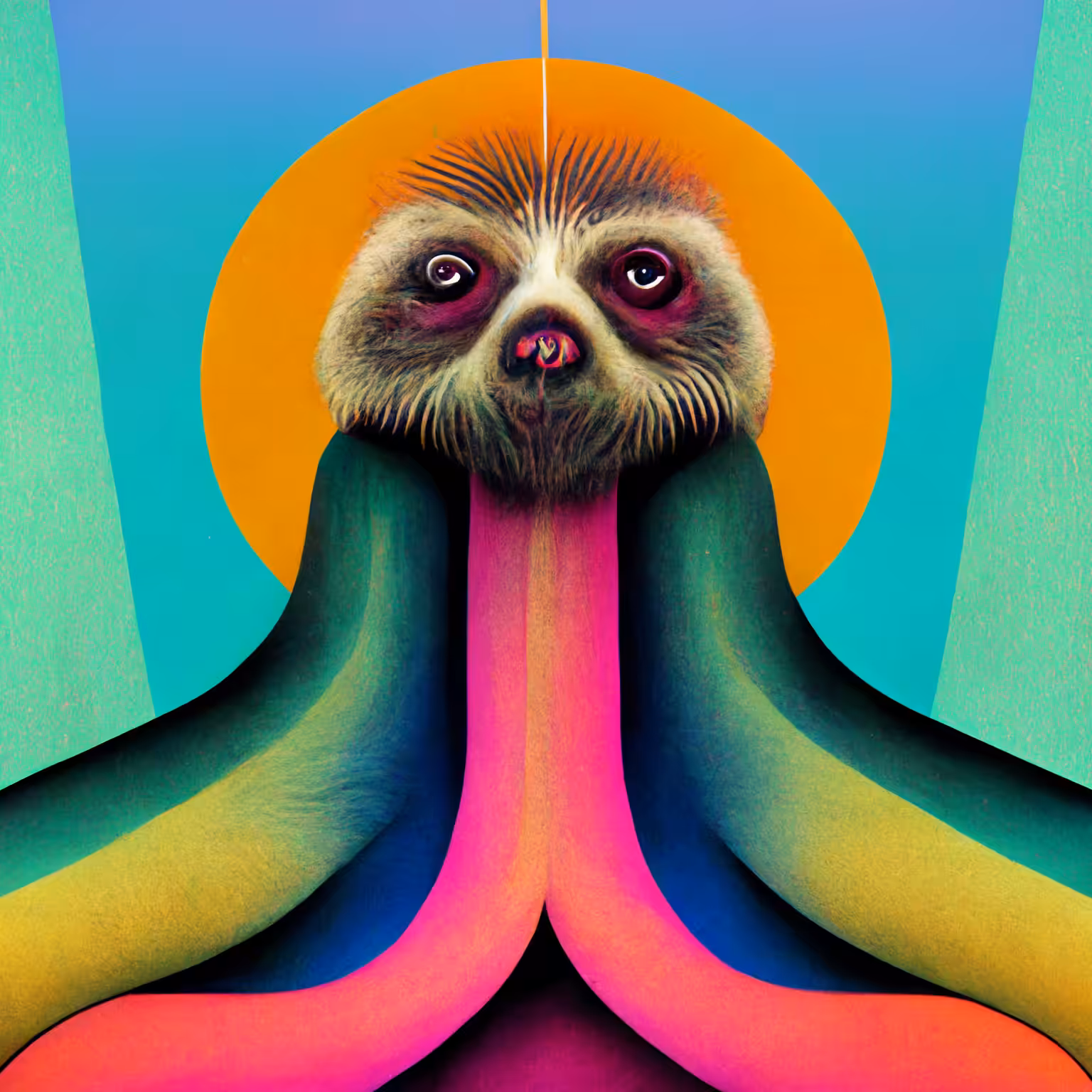 Psychedelic Sloth 01