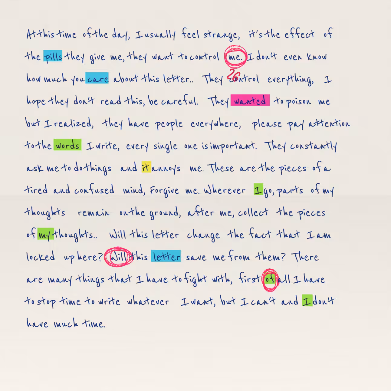 Conspiracy Theory Vol.2: a letter #9