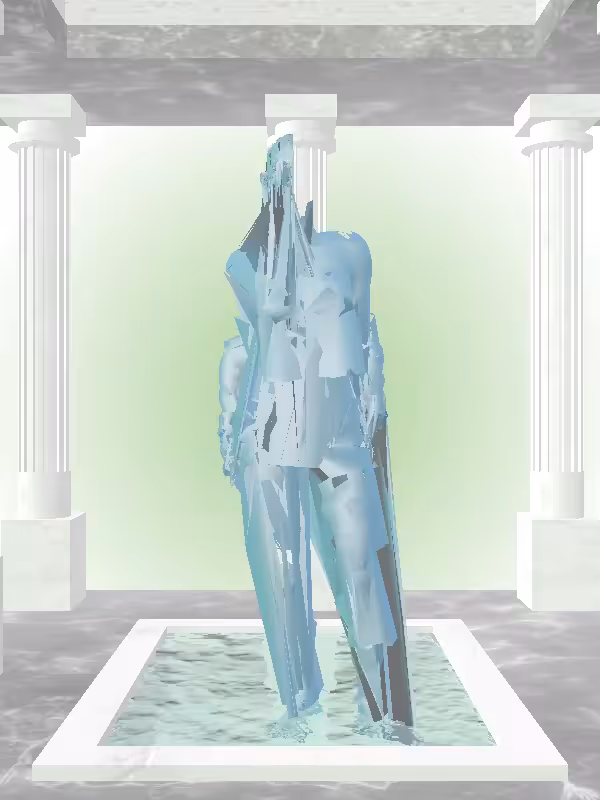 HeavenComputer: The Excited Aqua Green Woman #5957