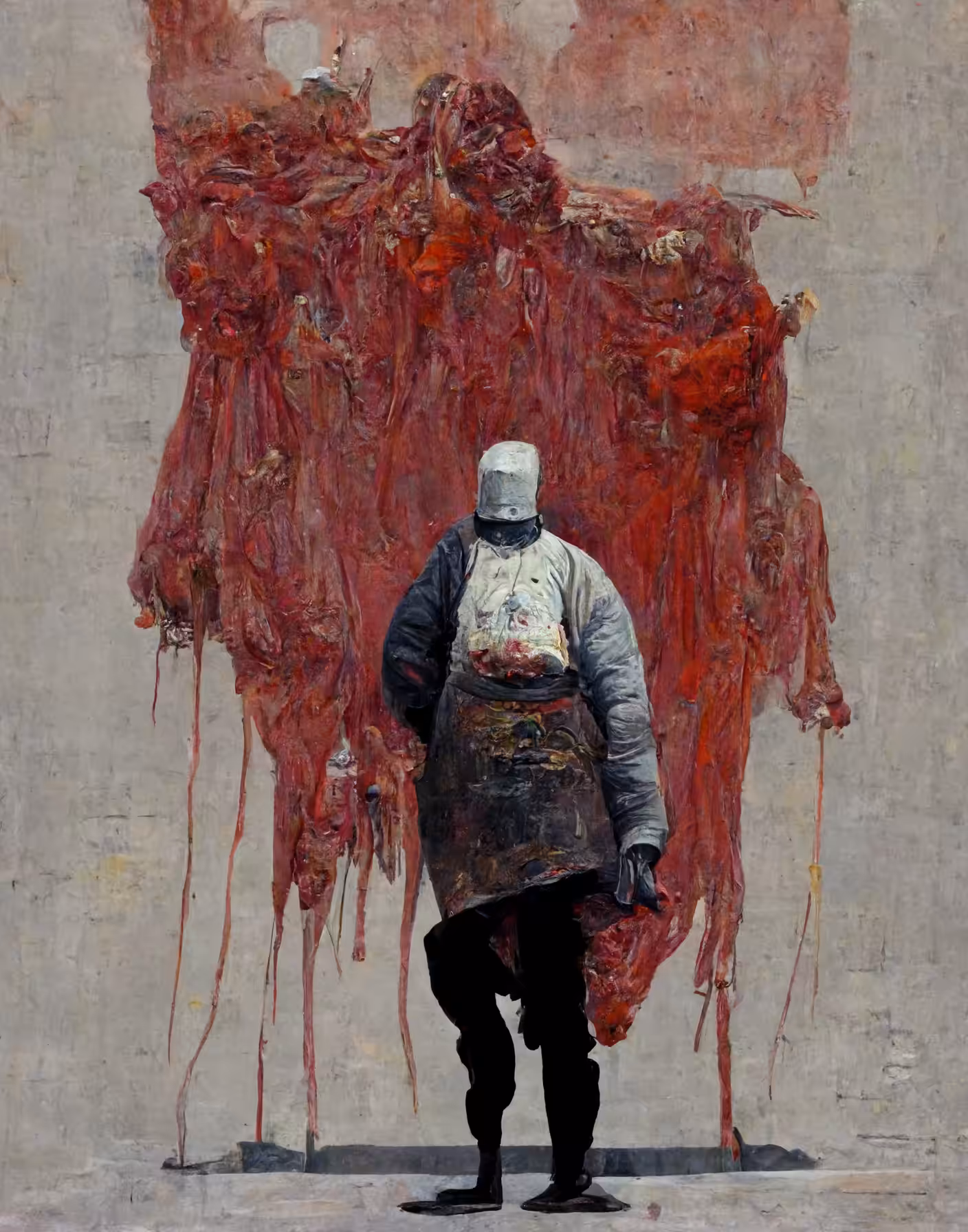 Painting With the Red of the Slaughterhouse 