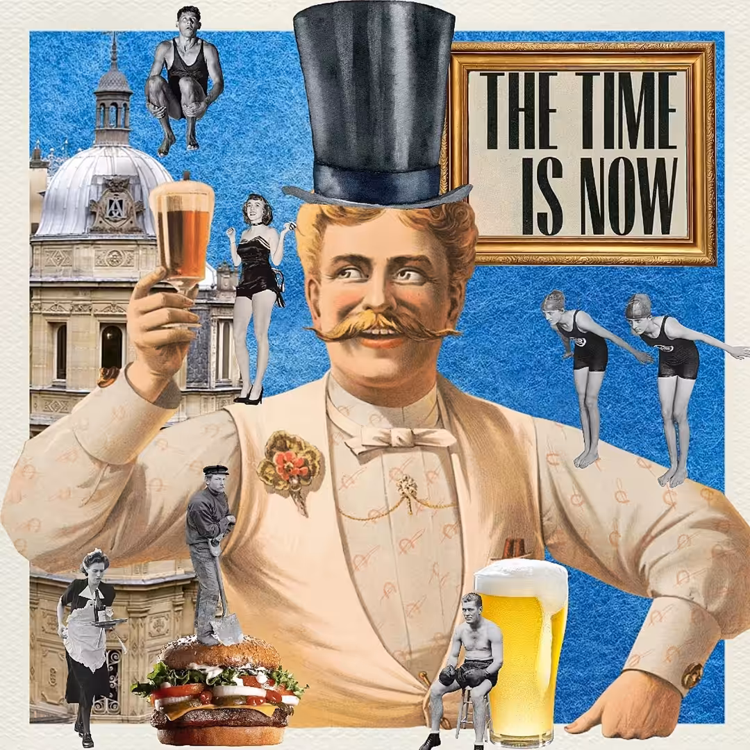 1/1 Collage Art : Drinks On Me
