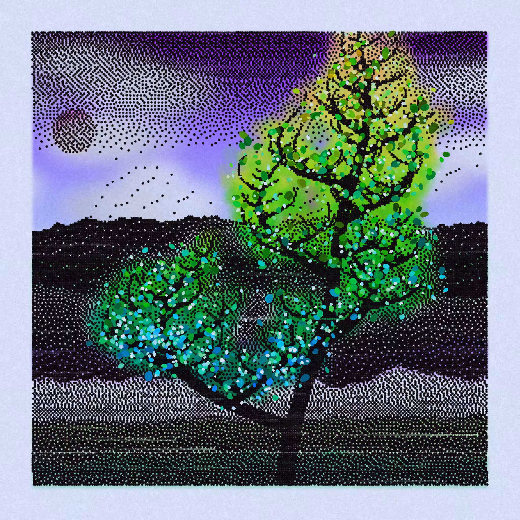 Dithered Branches #80