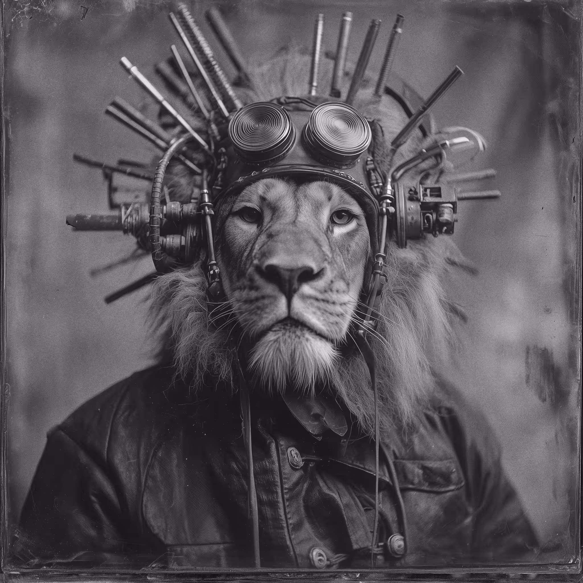 Cyberpunk Animals: Lion