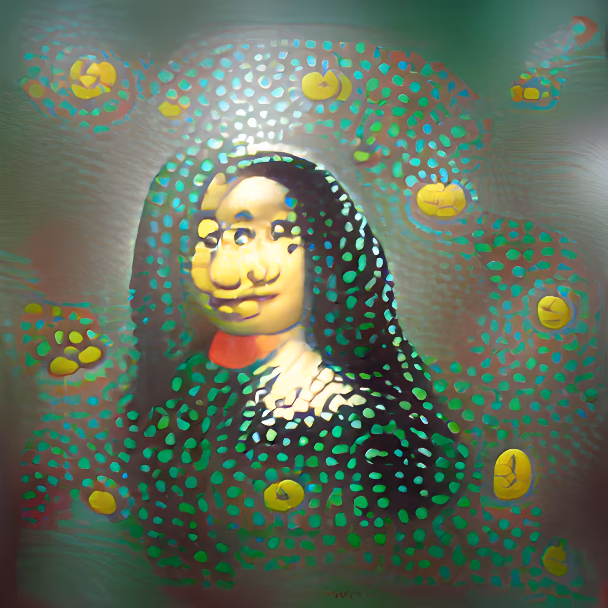Monalisa by Yayoi Kusama