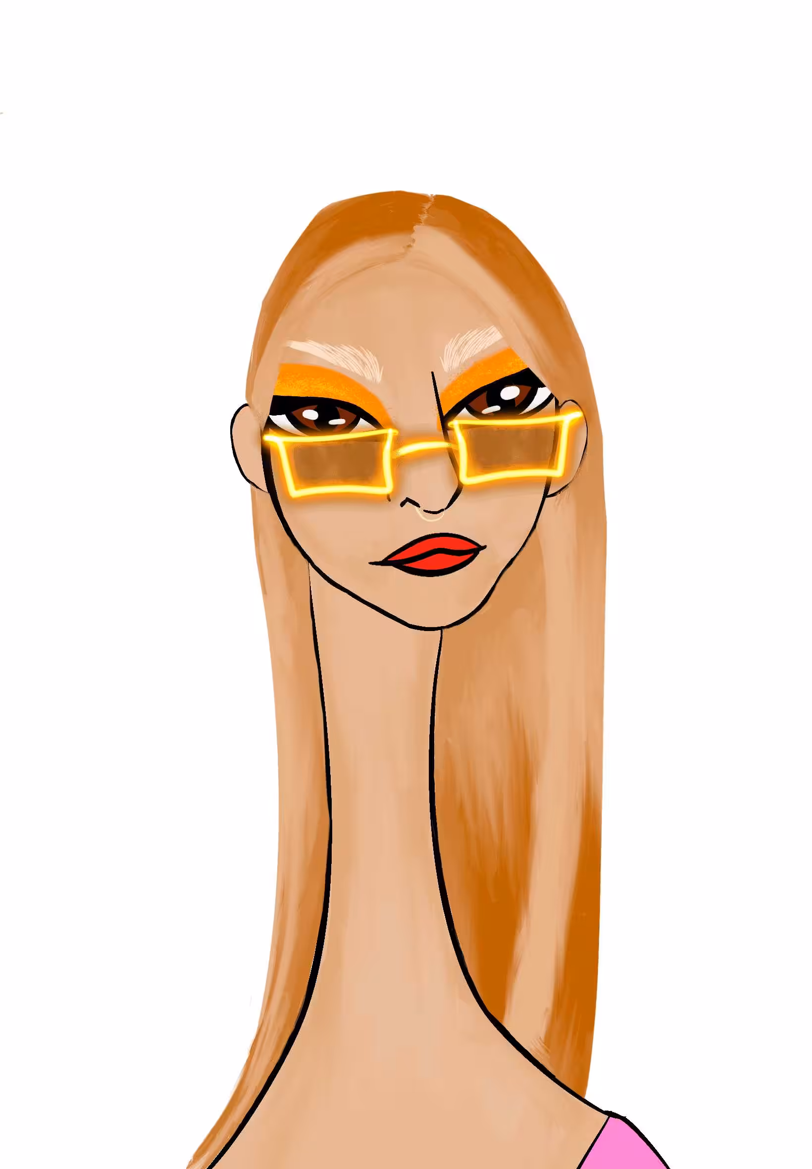 Long Neckie Lady #618