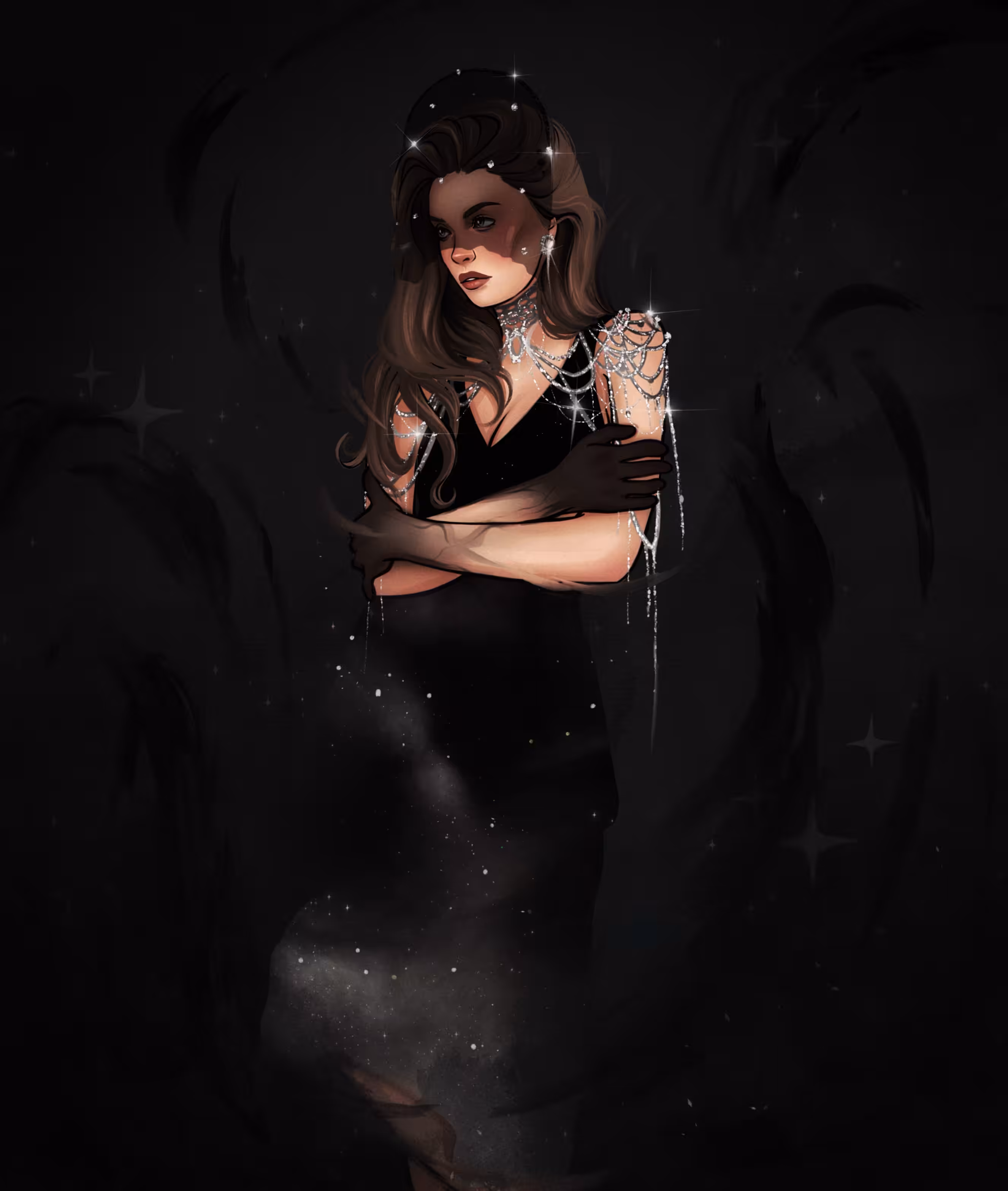 Being swallowed by darkness