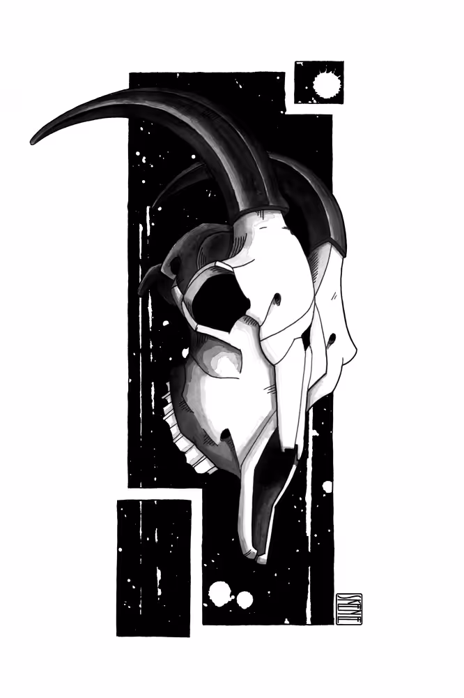 Goat Skull Study
