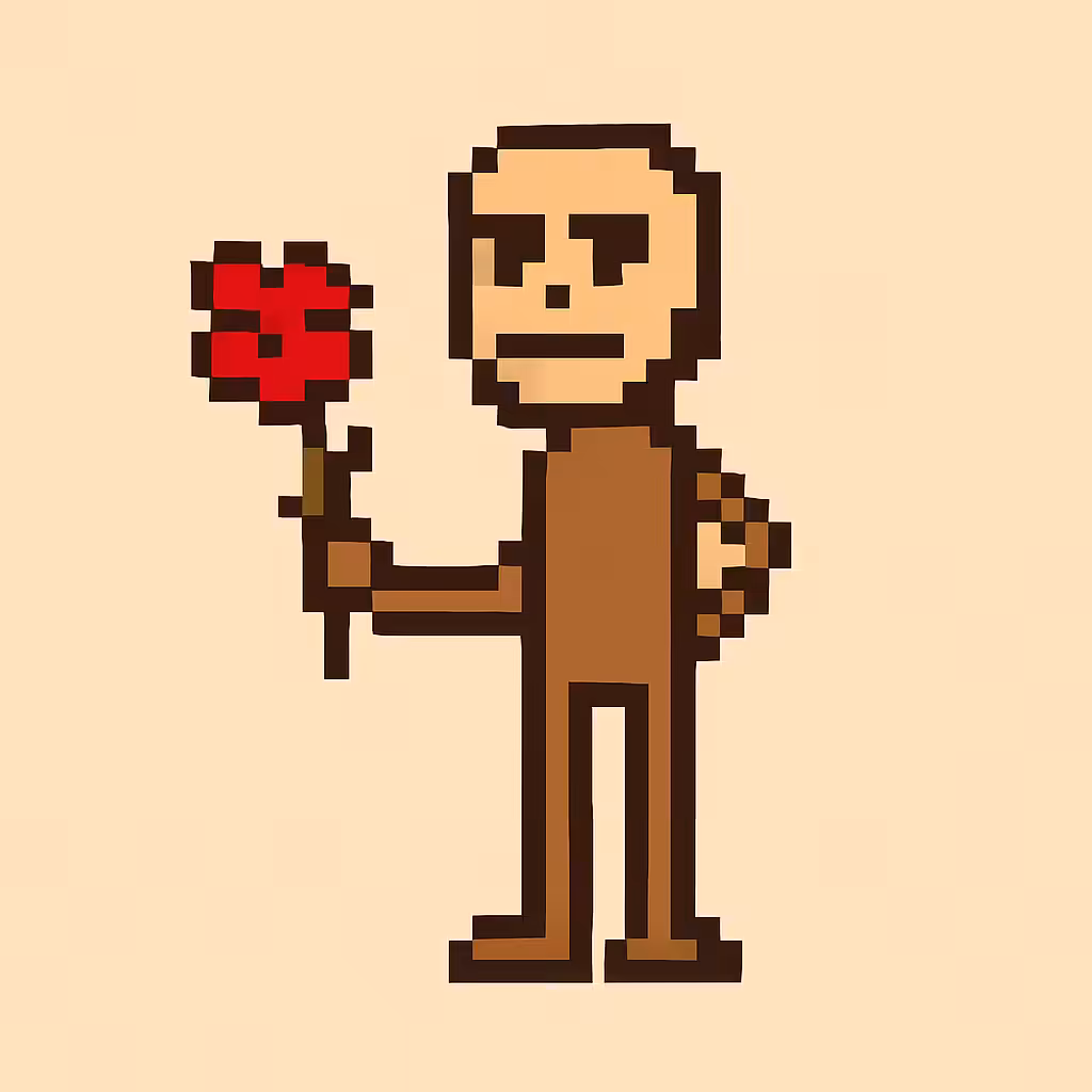 pixel man
