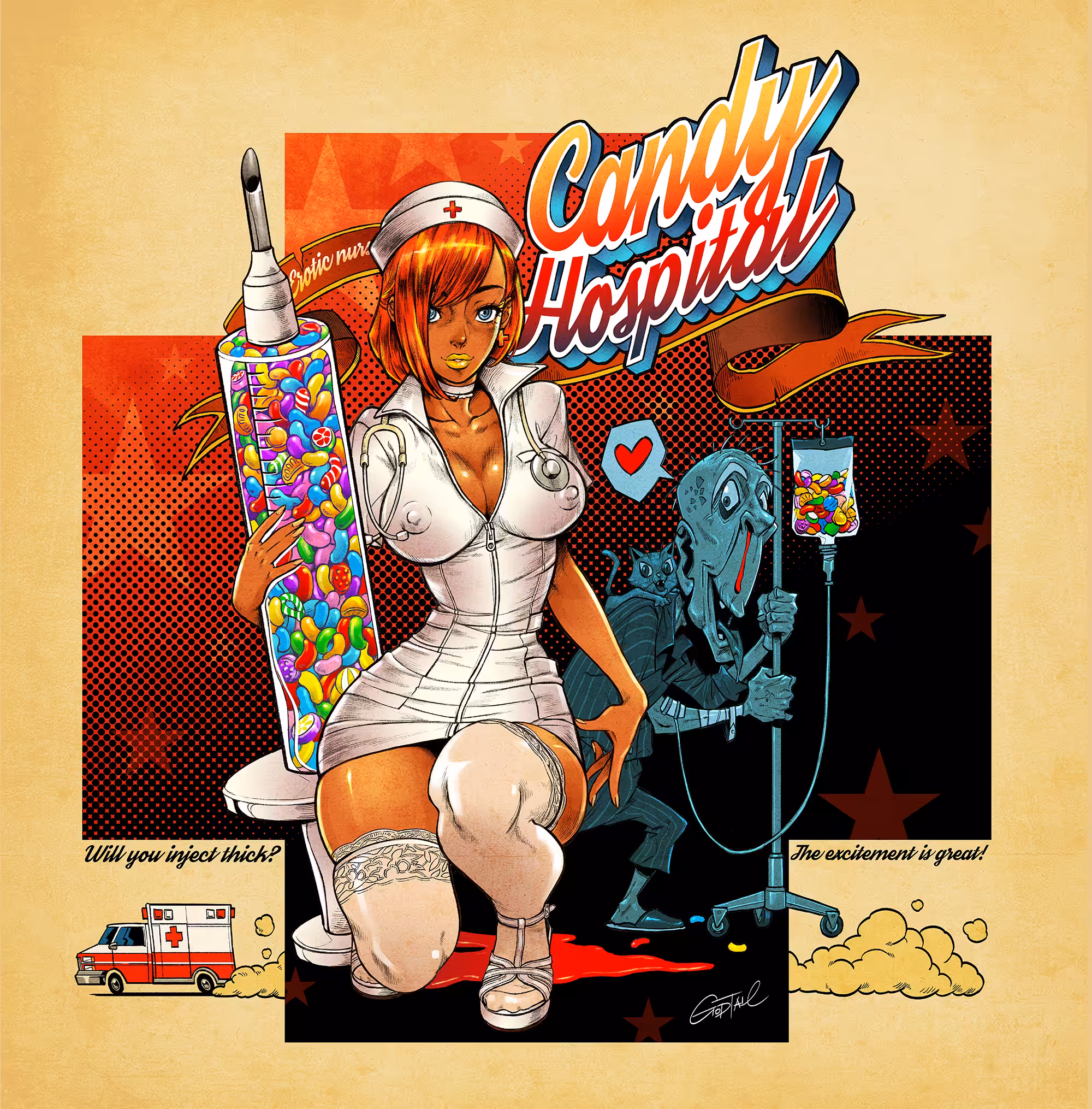 CANDY 007 injection nurse