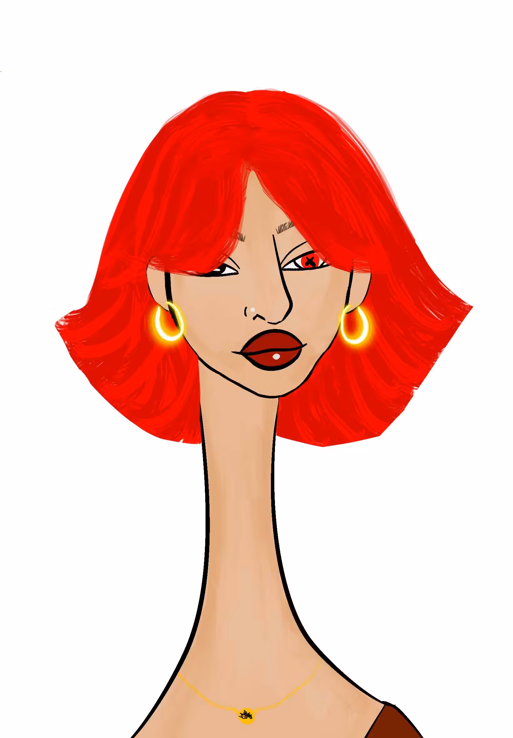 Long Neckie Lady #1042