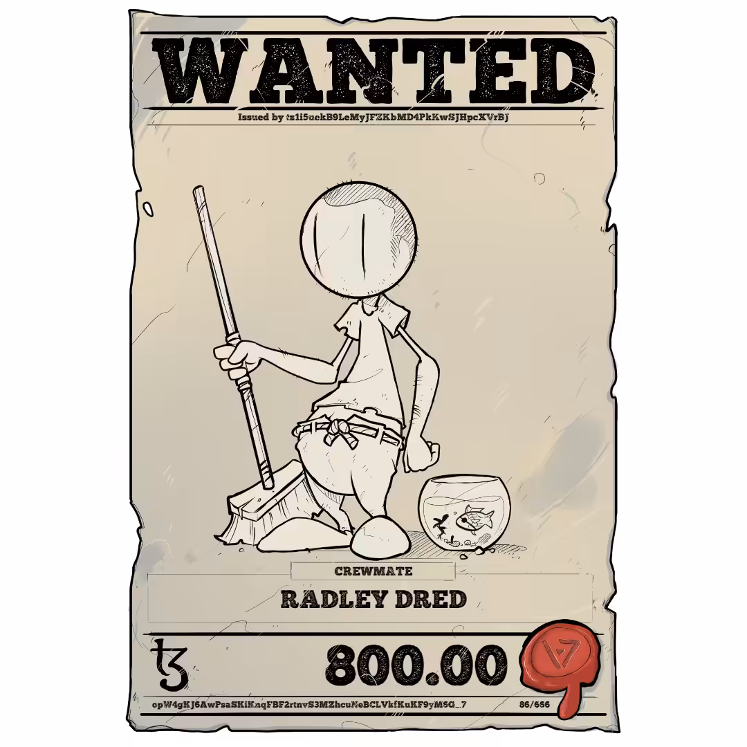 RADLEY DRED | TEZOS PIRATE 86/666