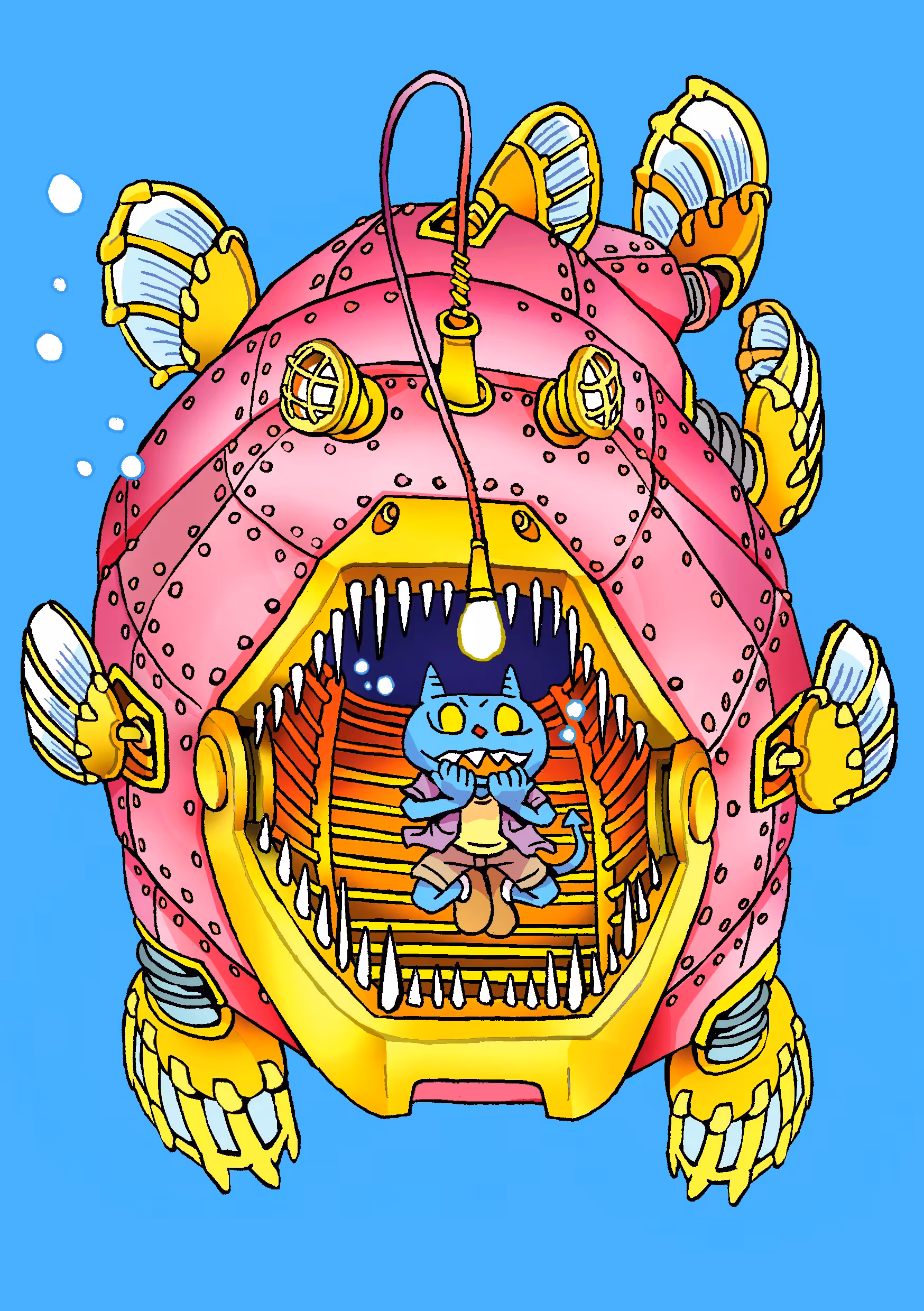Robo Tribe #INKTOBER2021 - Day 9 "Pressure"