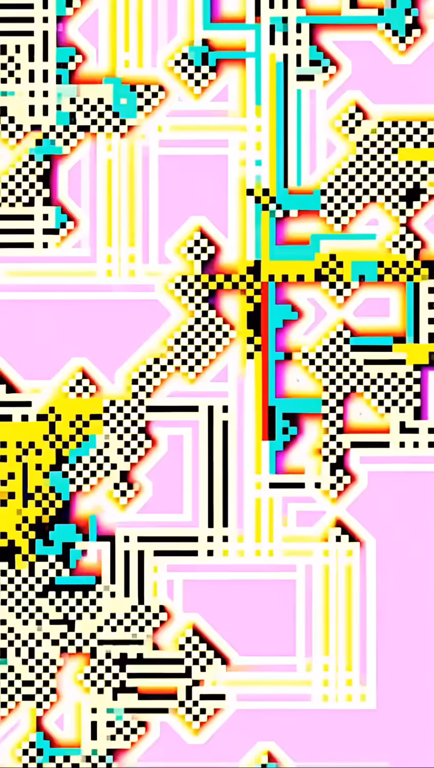 magnified pixel study