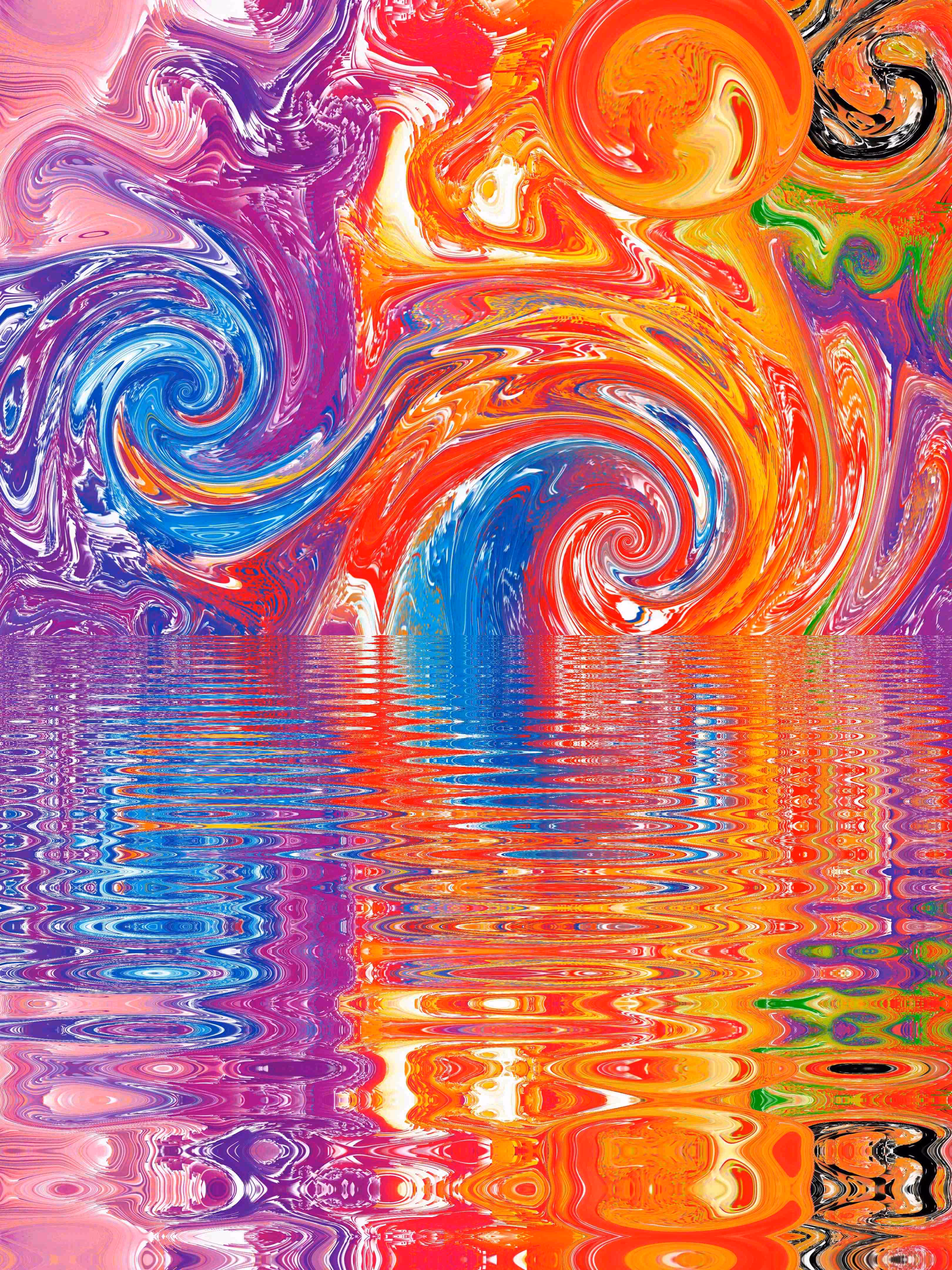 Twin blue waves 