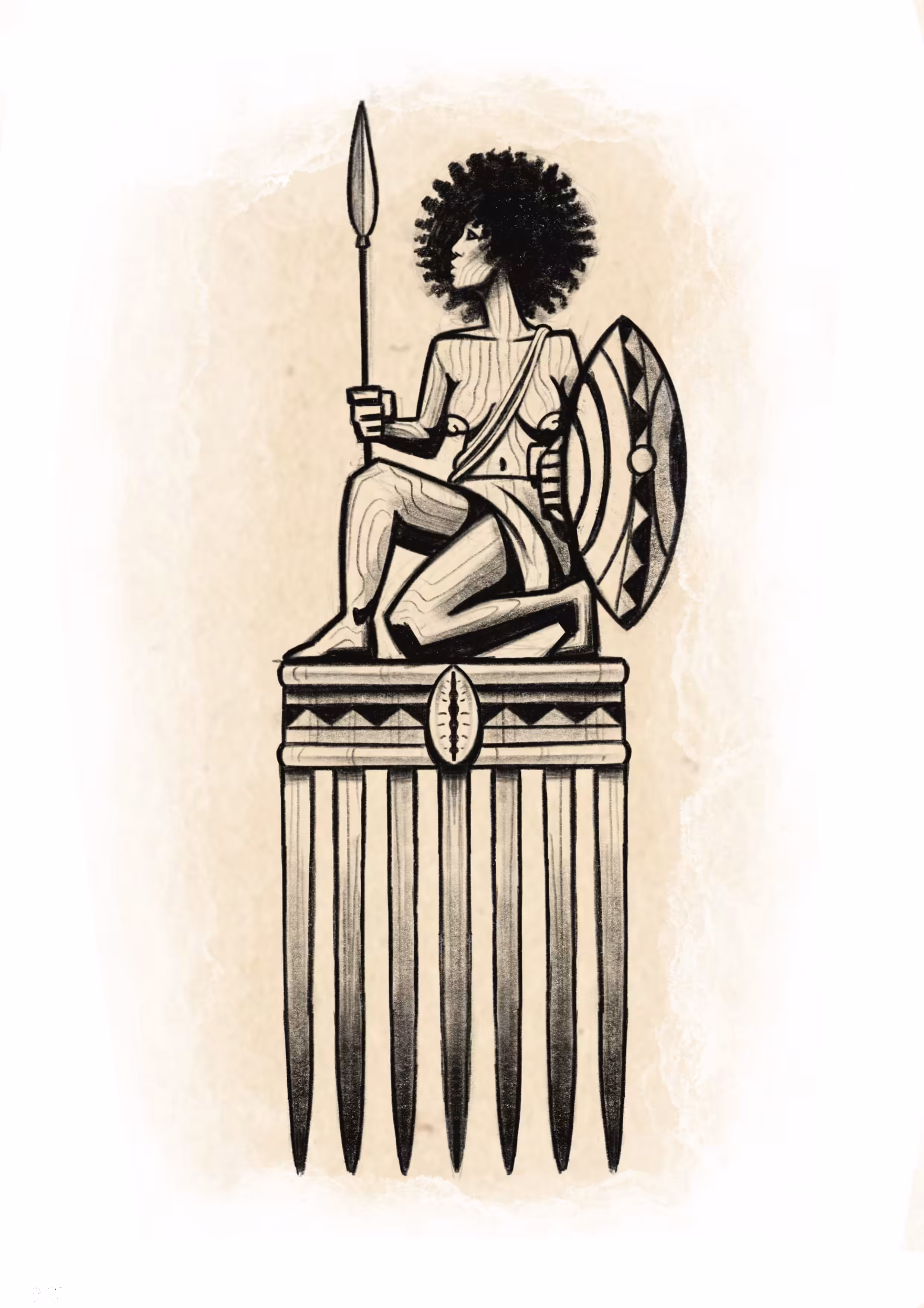 WARRIOR BLACK WOMAN