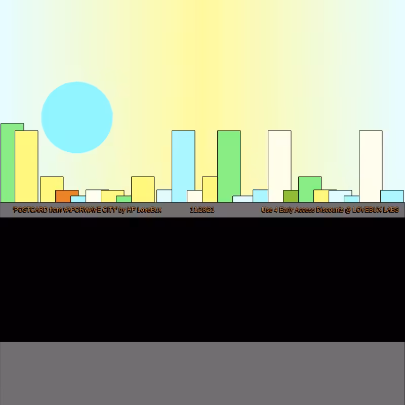 Vaporwave CITY: "Seek the Black Sun" #12