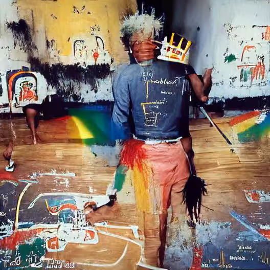 Basquiat rainbow