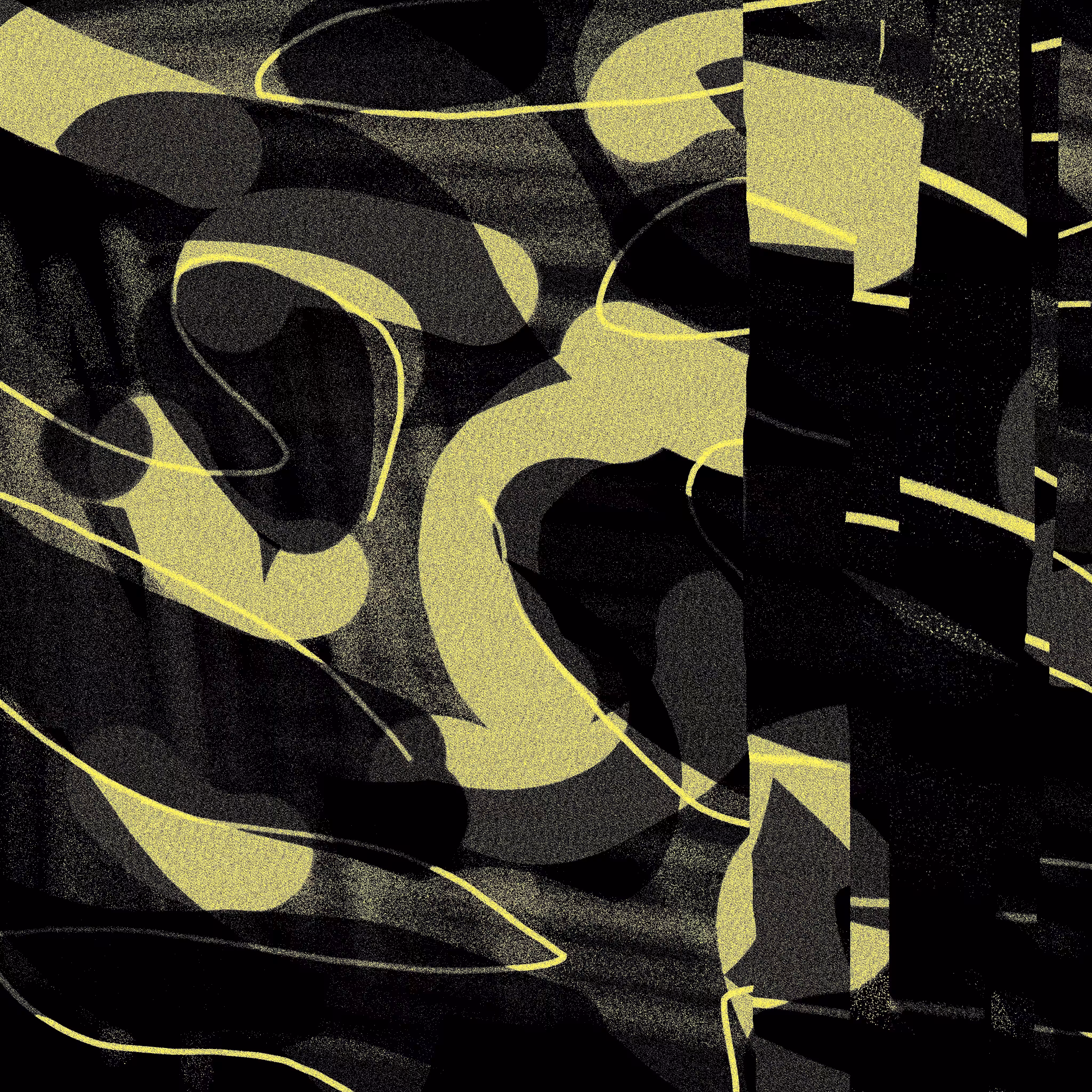 A Leap Abstract, Yellow