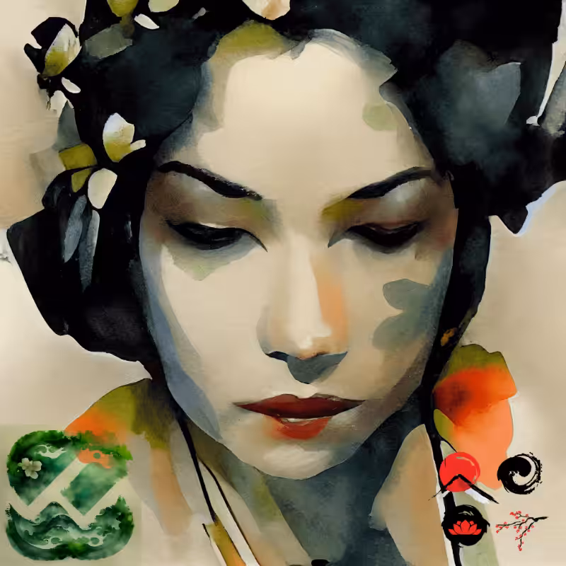 Geisha and nature #7