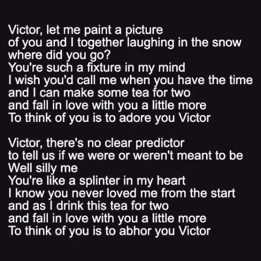 Victor, let me paint...