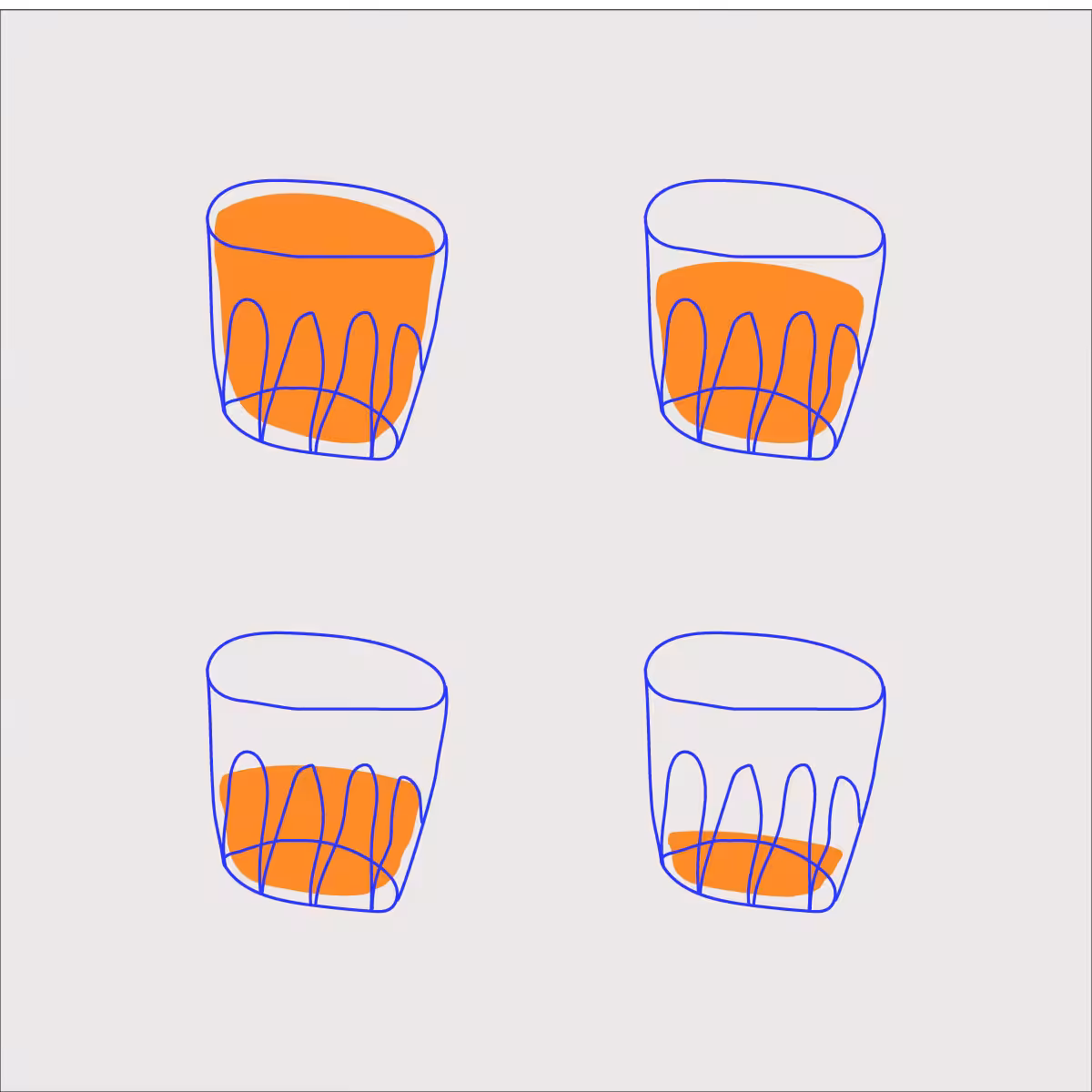 Four stages of happiness