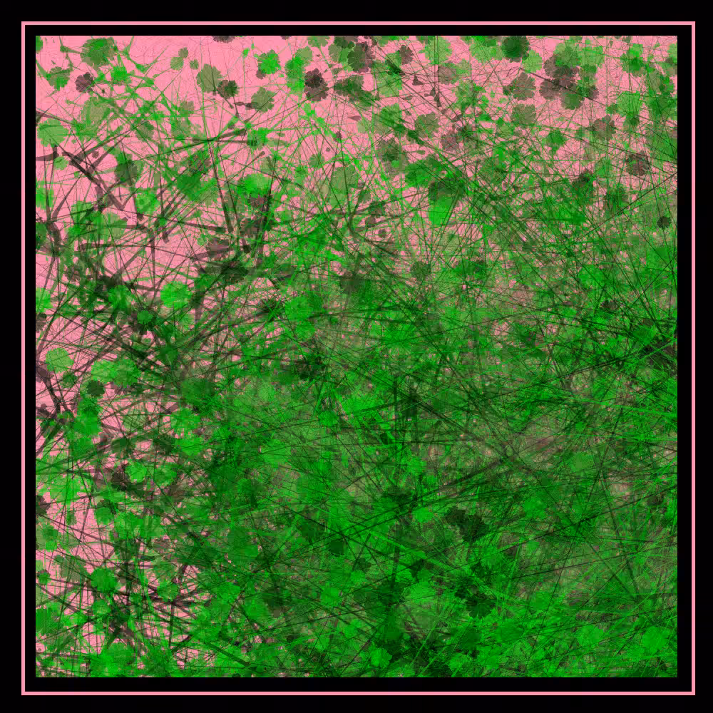 Abstract painting - vegetation #25