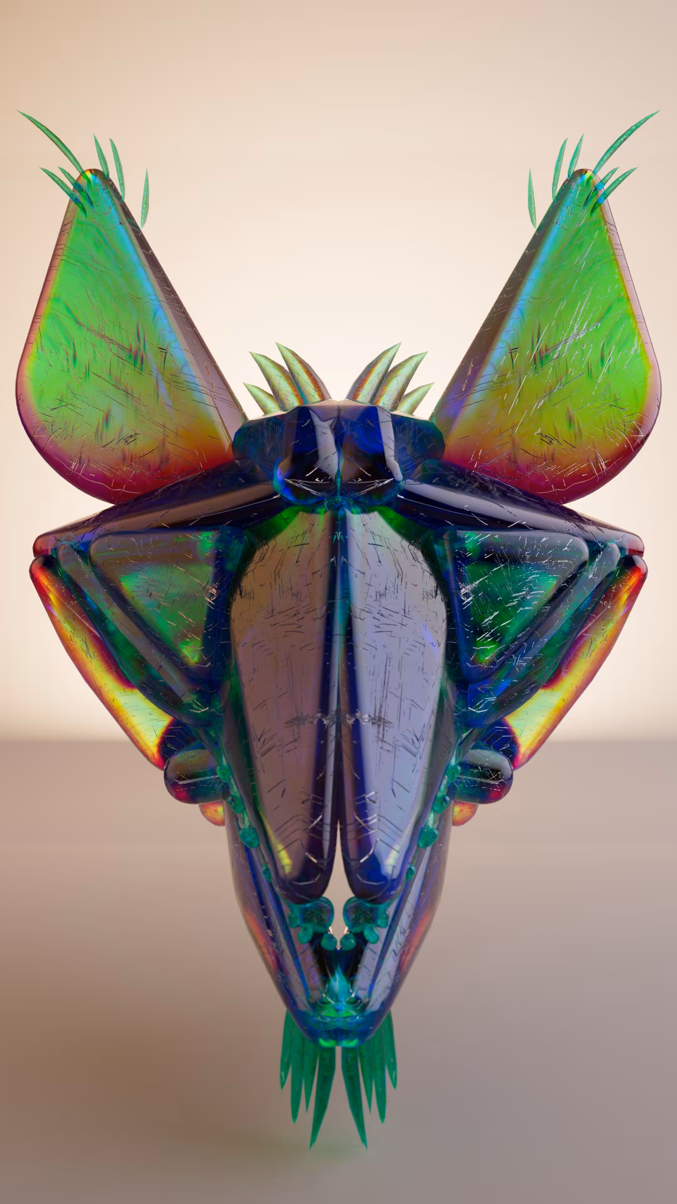 VRDONKsculpt: Orange_rainbow_serbet