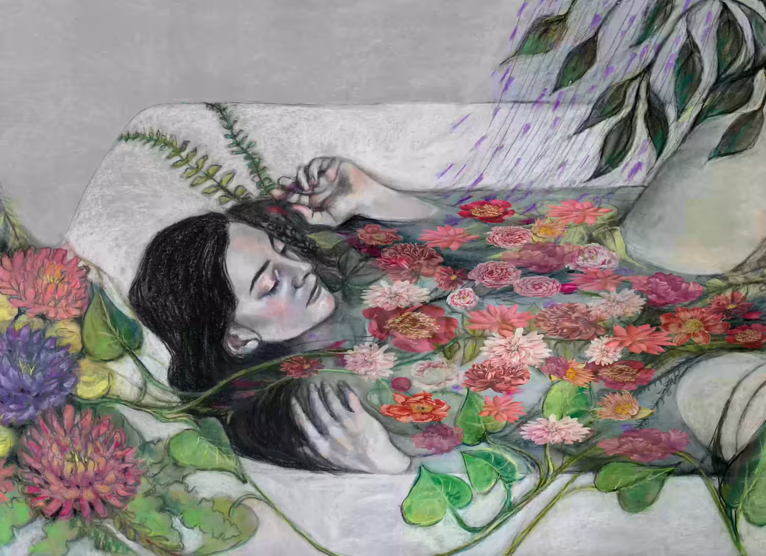 Laini Eckardt: Ophelia in the Bath #1