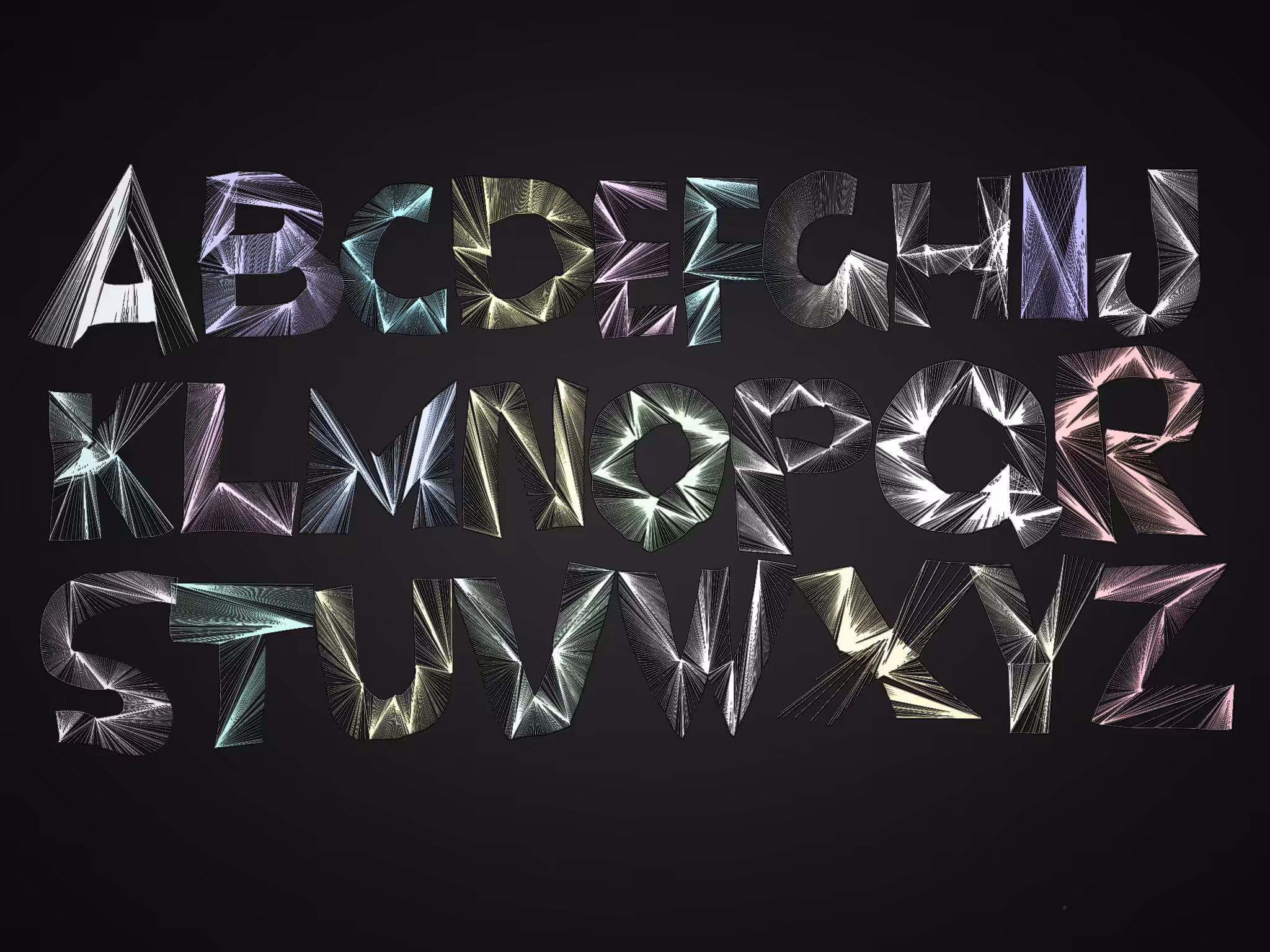 Metallic Alphabet