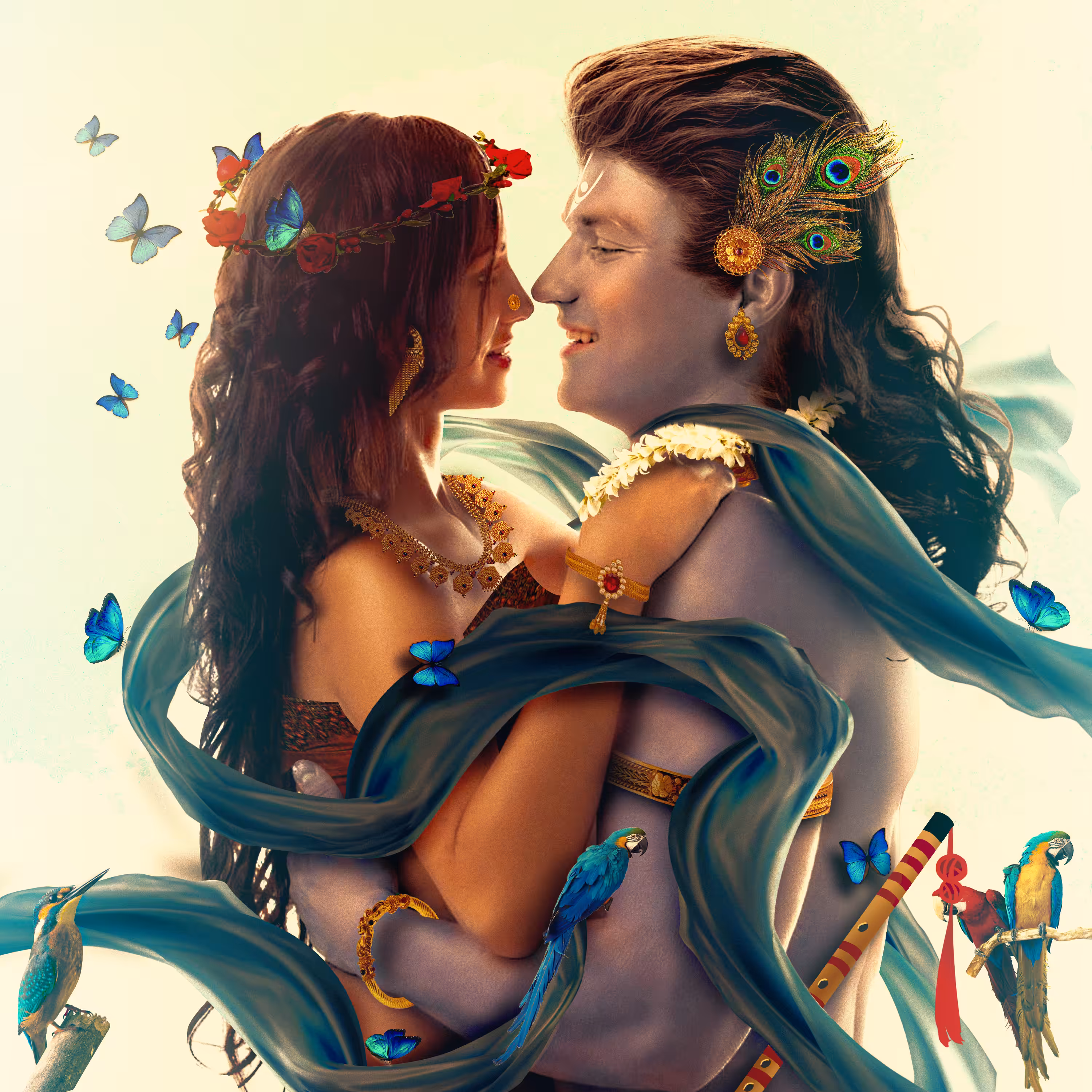 Beautiful love krishna and radha