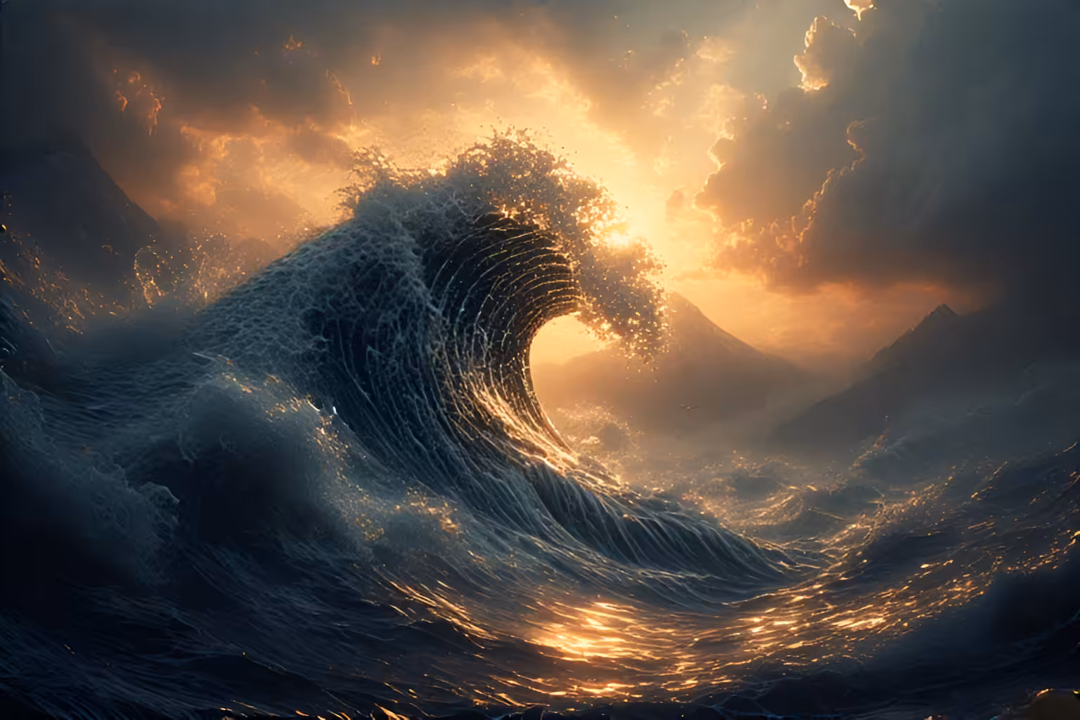 “The Great Wave off Kanagawa” revisited by Turner
