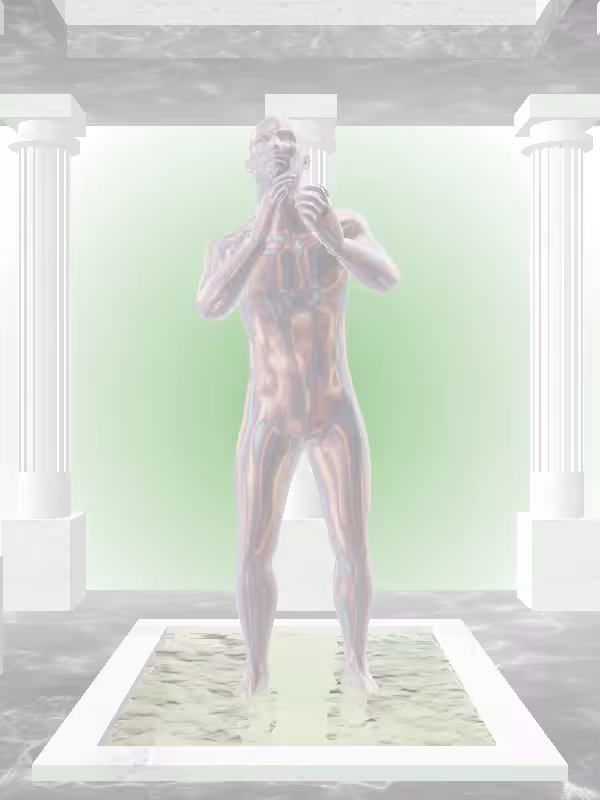 HeavenComputer: The Cheering Holographic Glow Man #4839