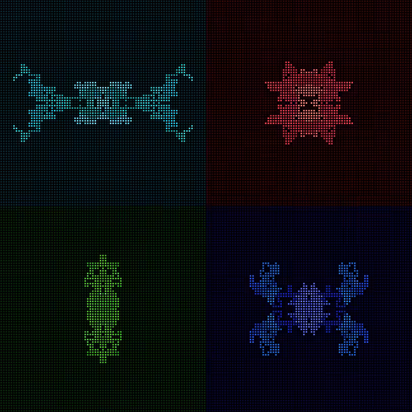 Dither Creatures 2x2 #93
