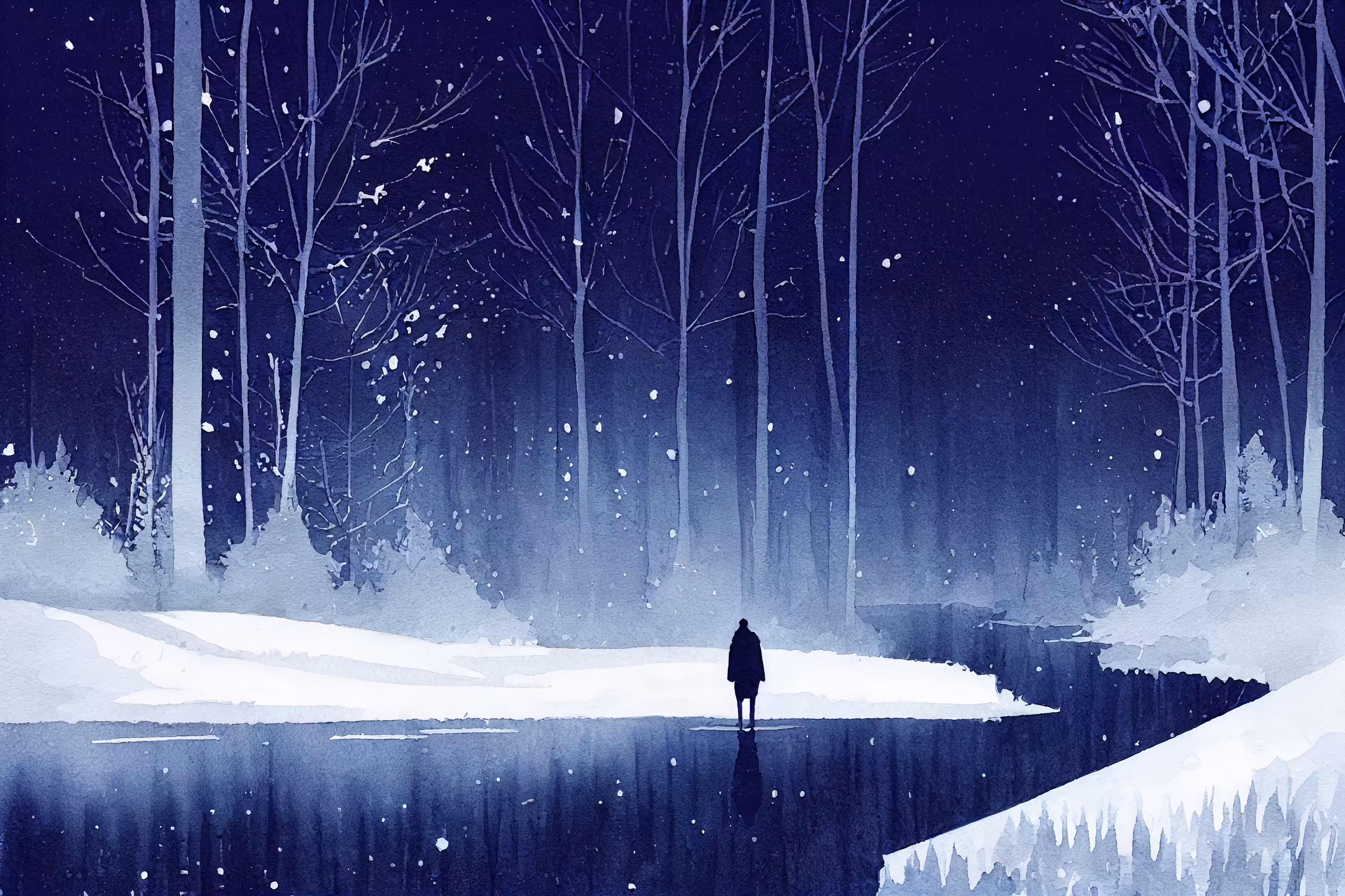 White in the Forest