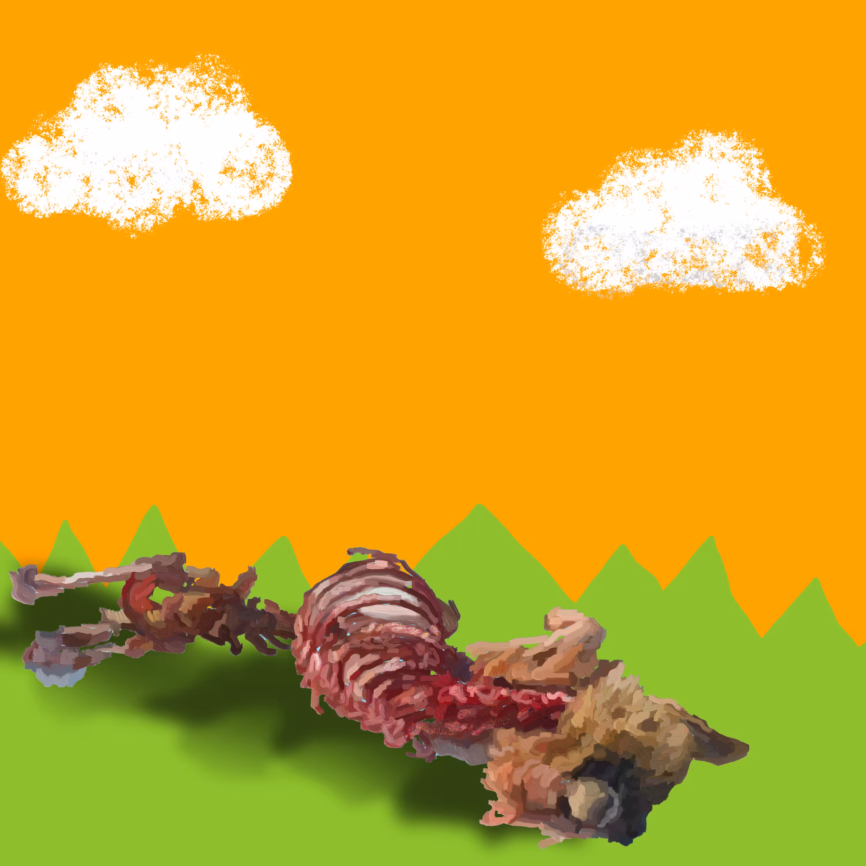 Perro acostado