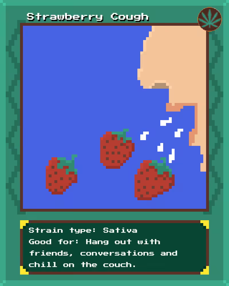 Weed Cards #2 - Strawberry Cough
