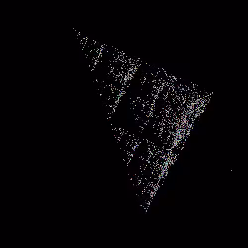 abstract random pixel and color