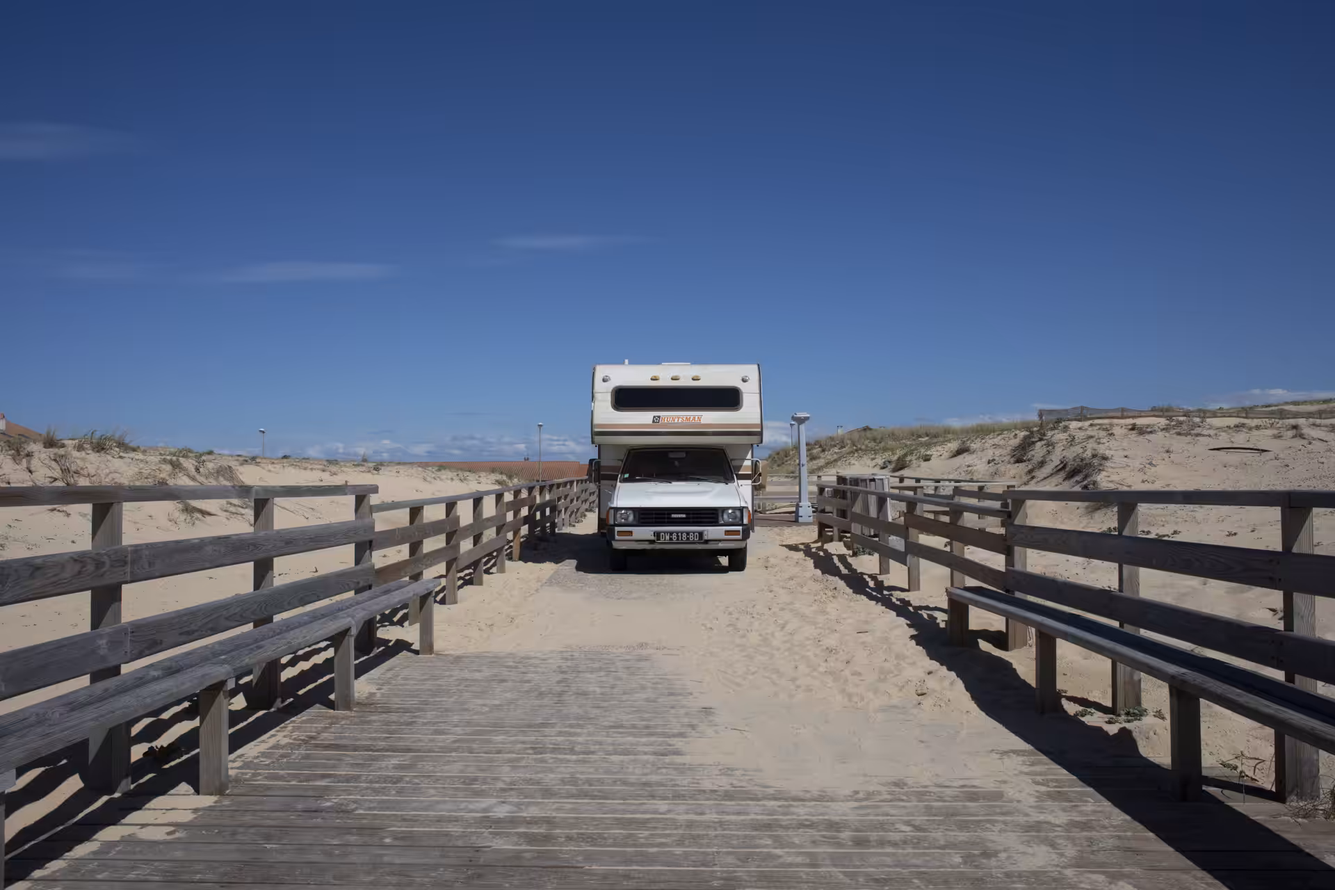 The motorhome, panoramic window