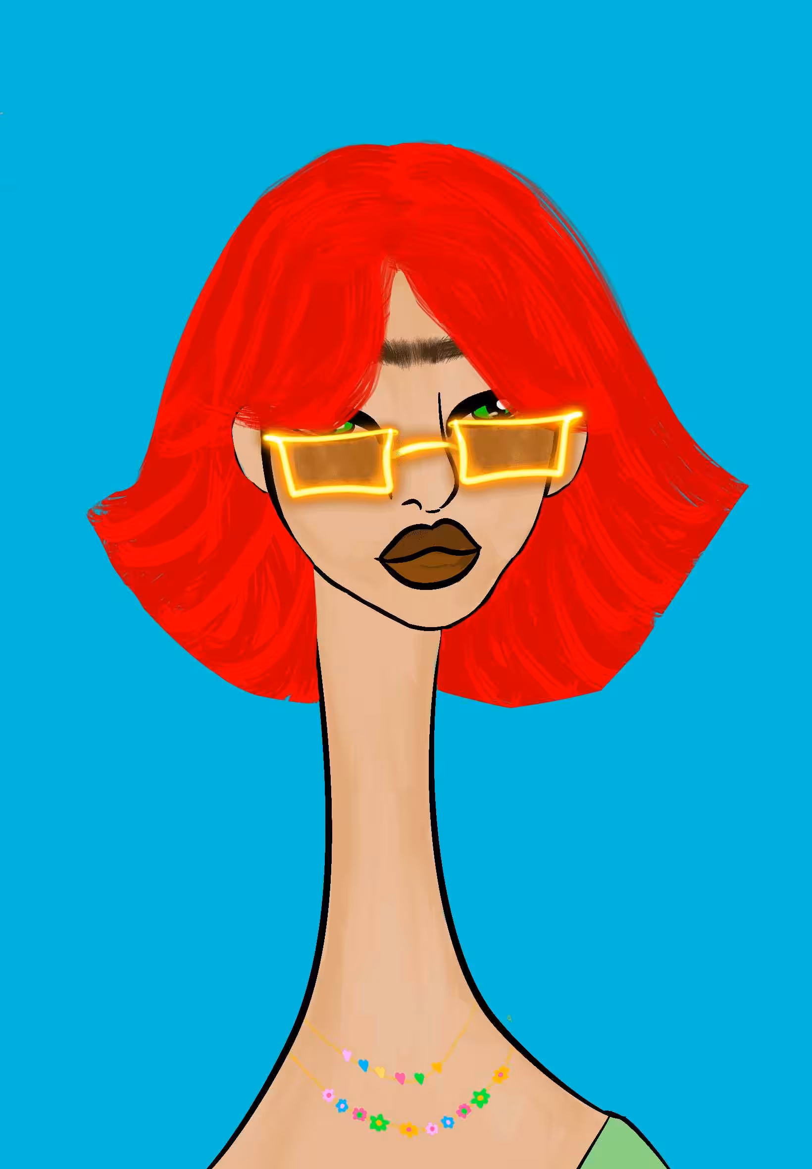 Long Neckie Lady #535