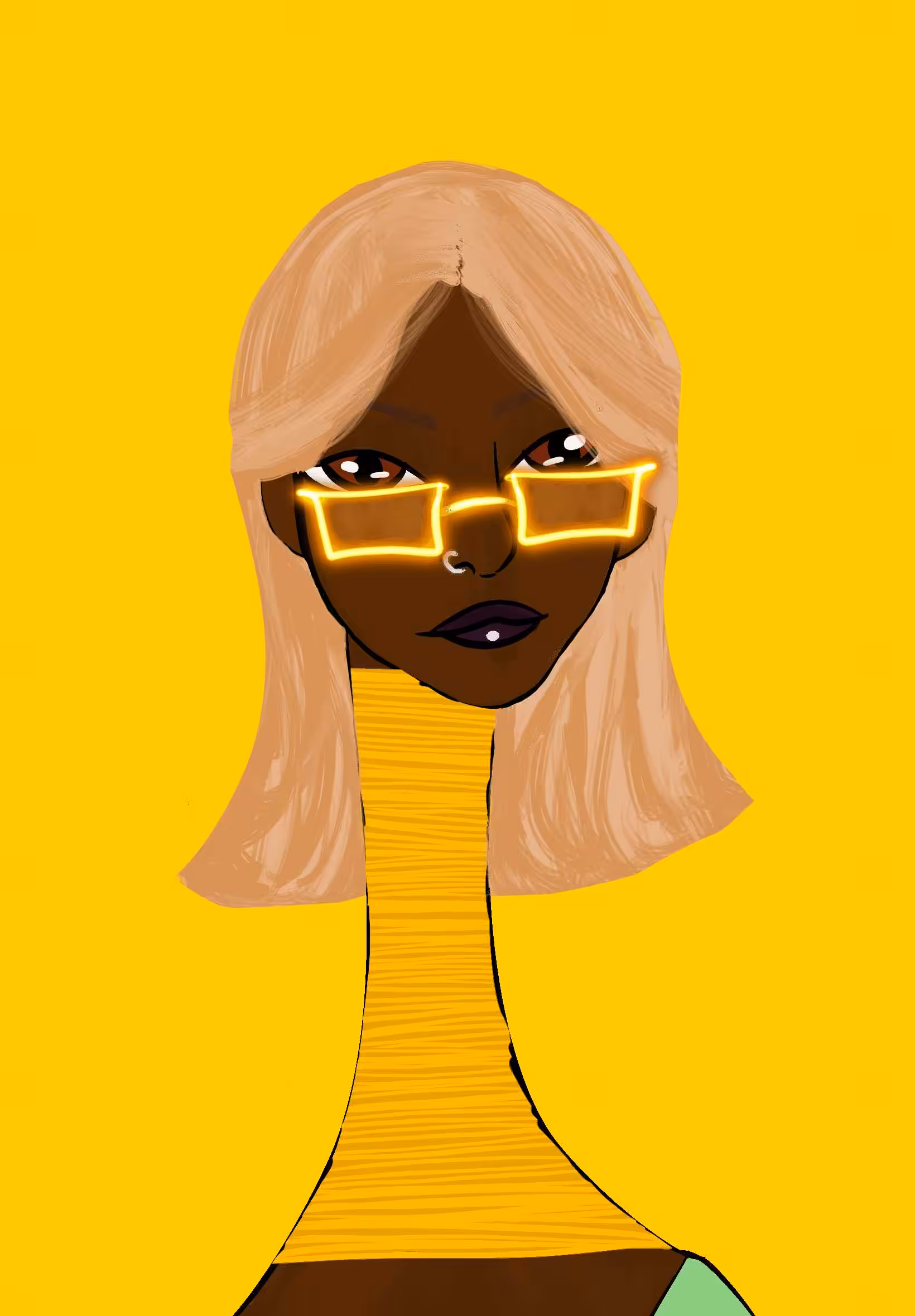 Long Neckie Lady #2395