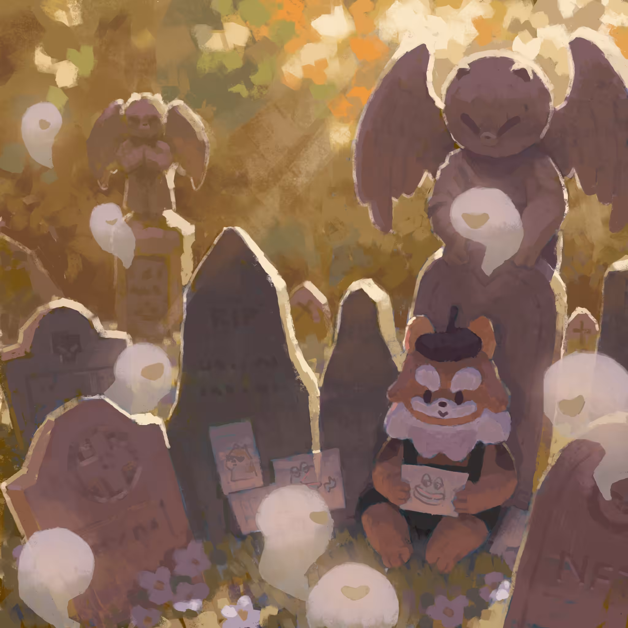 Homies at the Graveyard