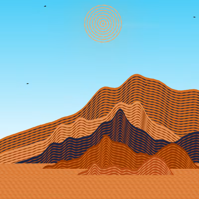 Painted Mountain Sunset #146