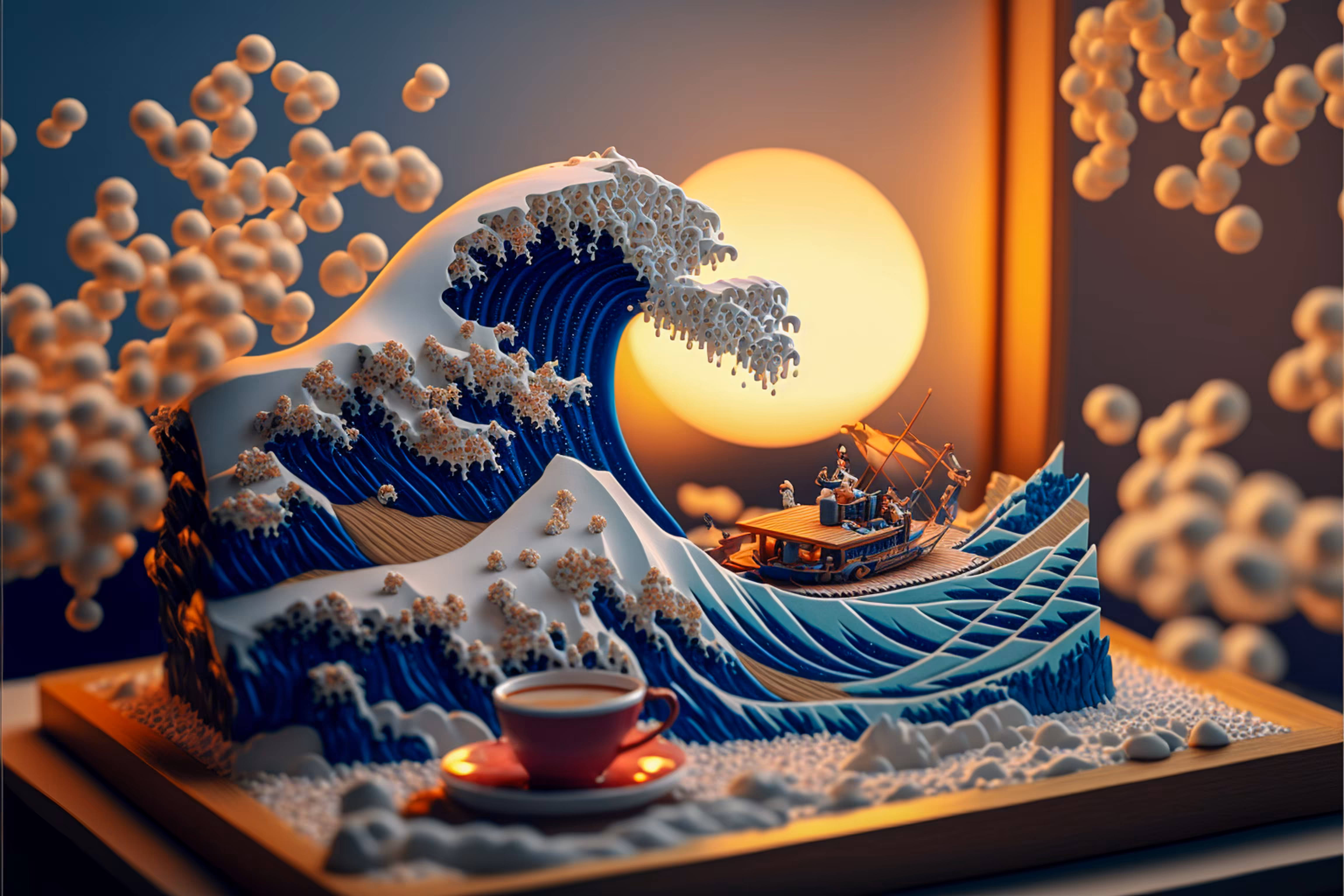 Dioramas - The Great Wave : 34