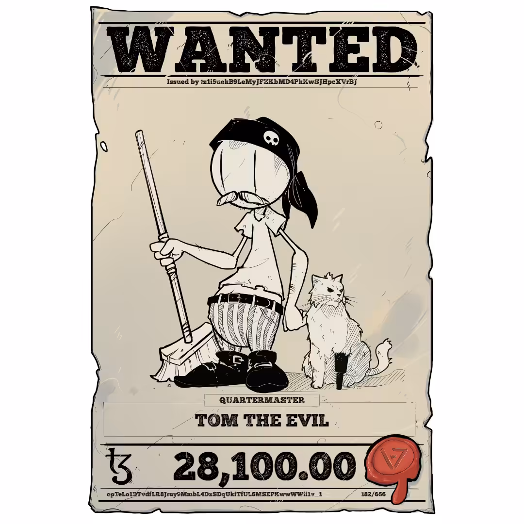 TOM THE EVIL | TEZOS PIRATE 182/666