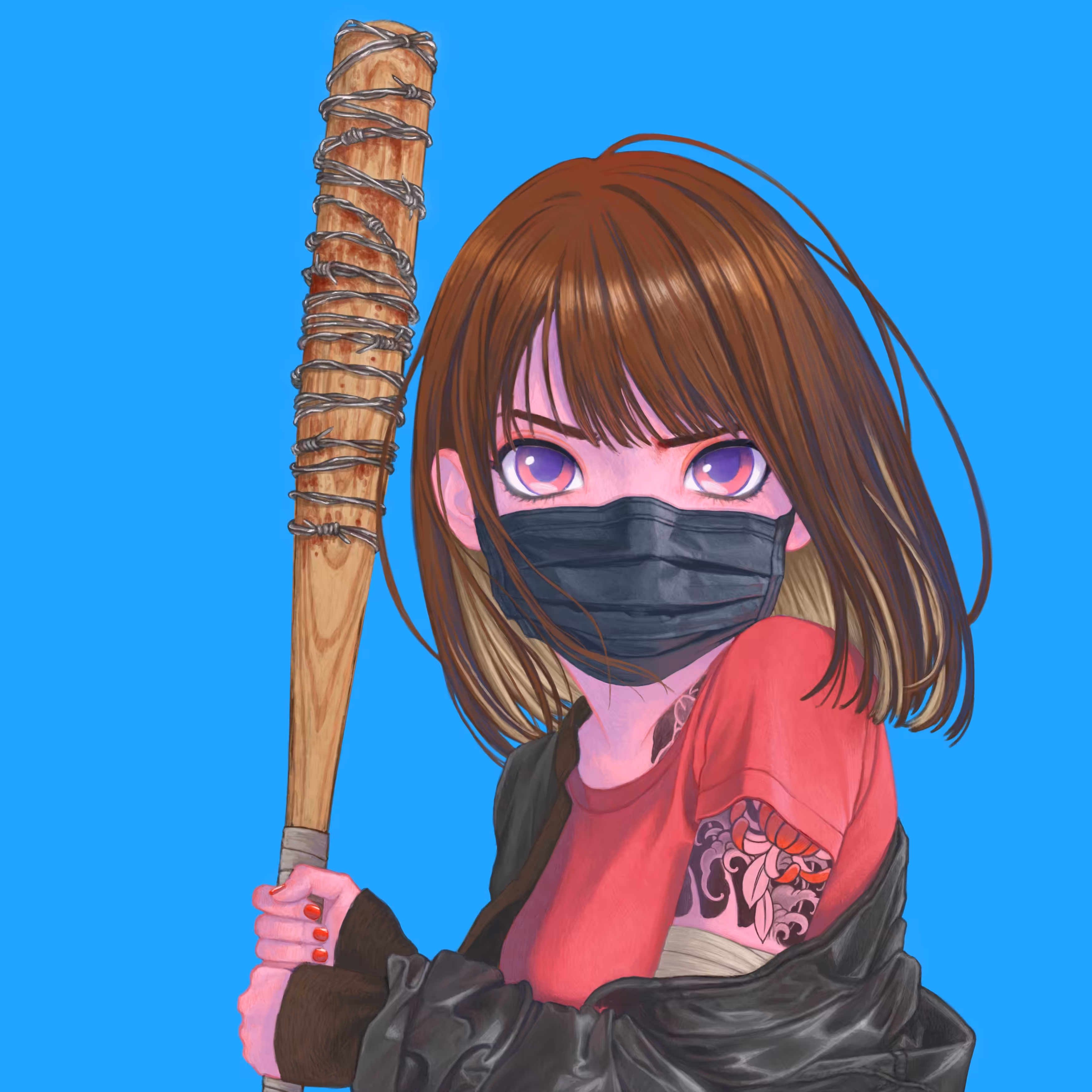 Babe GG : #028 Barbed wire bat