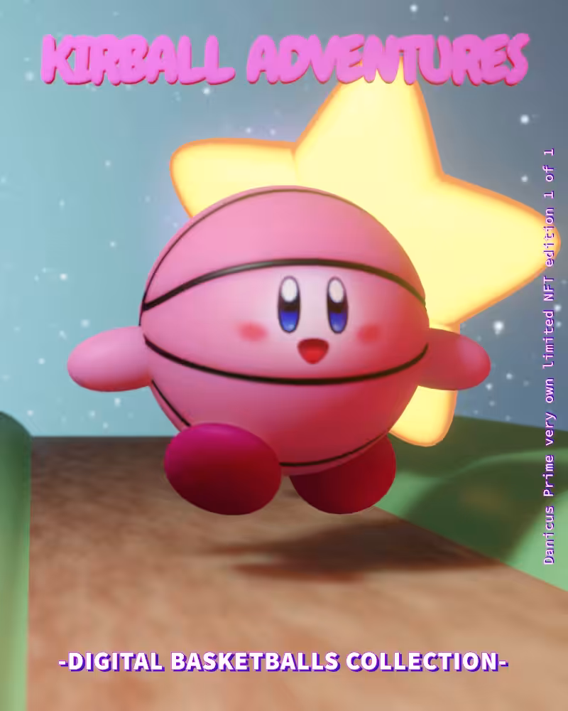 Digital Basketballs - NFT #18 "KIRBALL ADVENTURES"