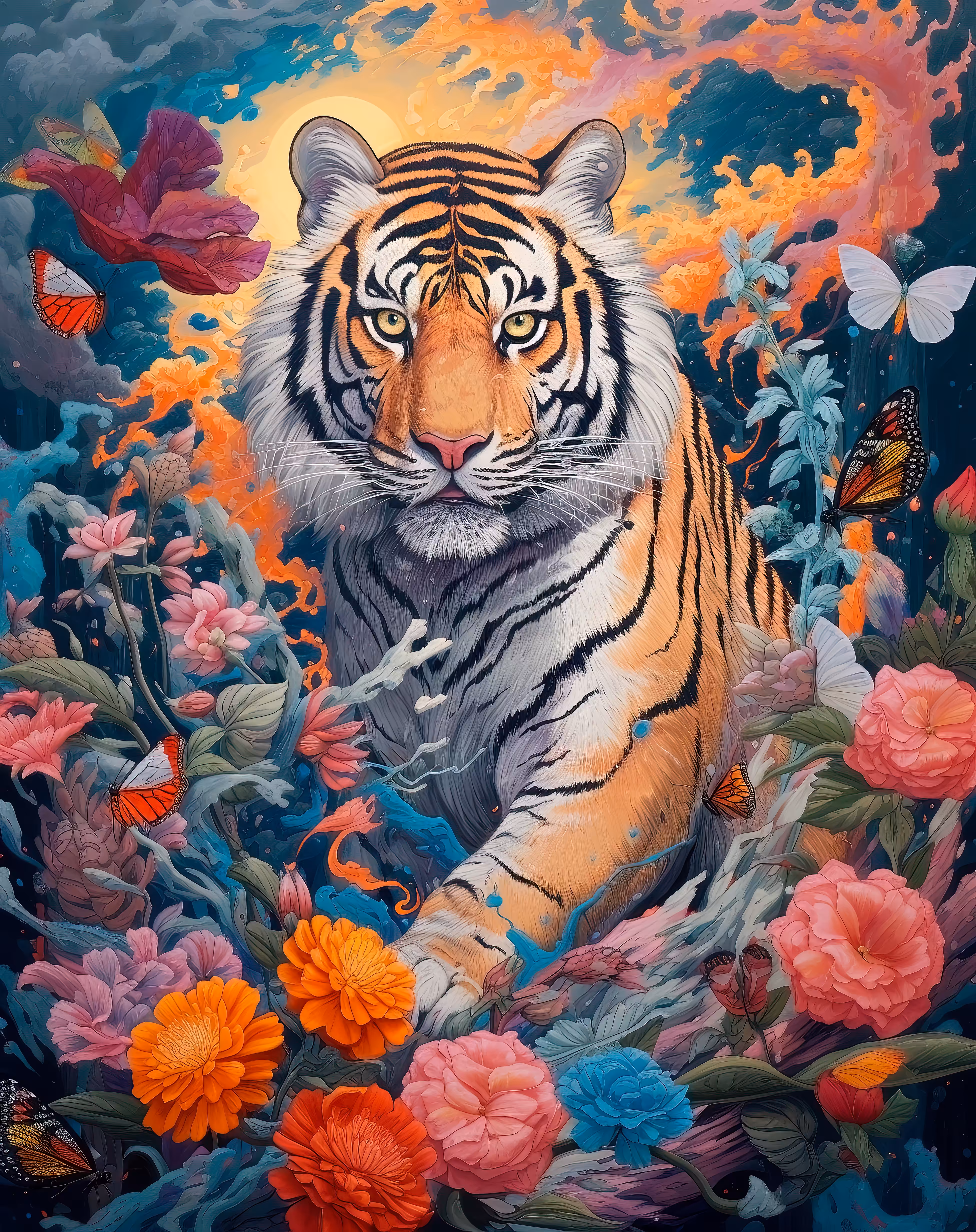 Beautiful Tiger in Paradise